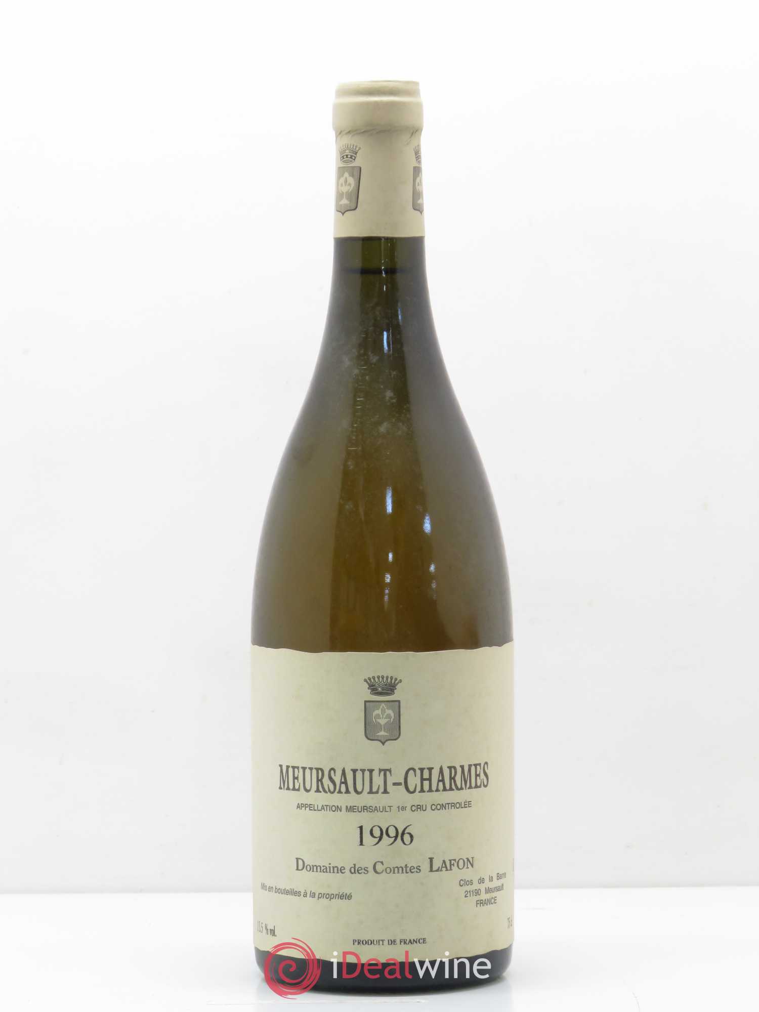 Meursault 1er Cru Charmes Comtes Lafon (Domaine des) 1996 - Lot de 1 bouteille - 0