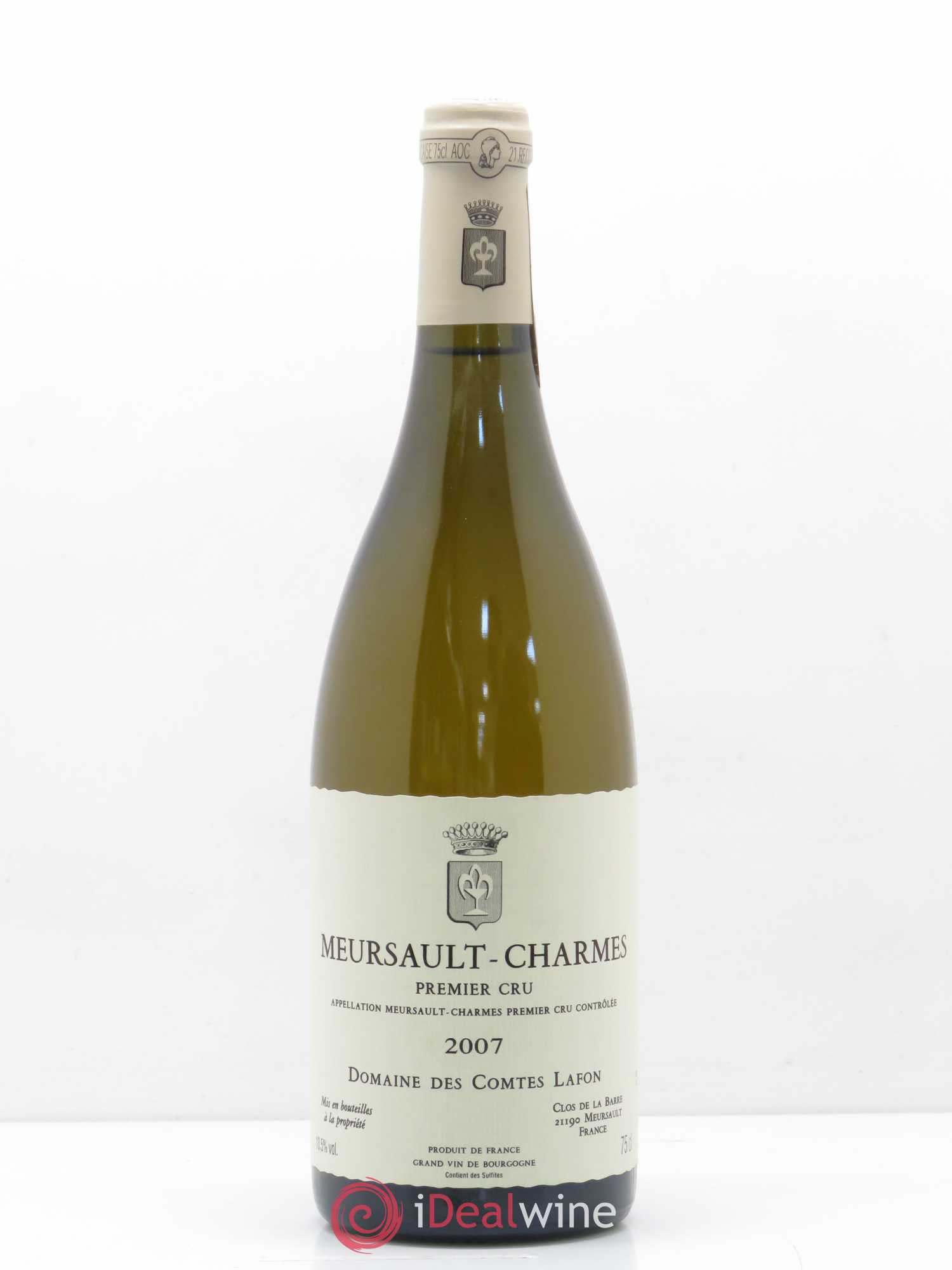 Meursault 1er Cru Charmes Comtes Lafon (Domaine des) 2007 - Lot de 1 bouteille - 0