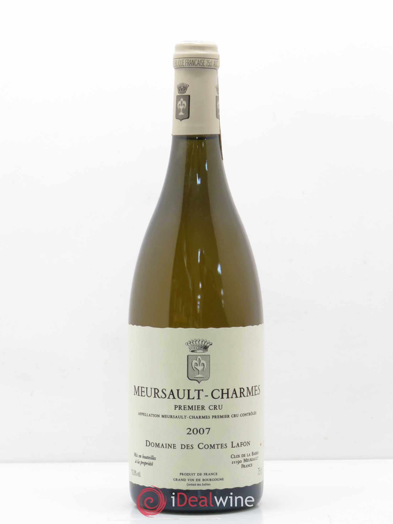 Meursault 1er Cru Charmes Comtes Lafon (Domaine des) 2007 - Lot de 1 bouteille - 0