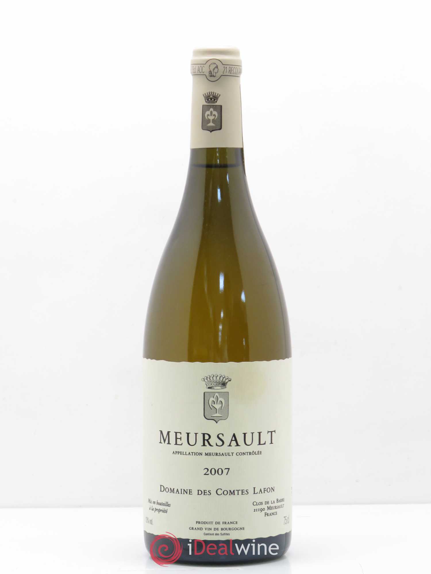 Meursault Comtes Lafon (Domaine des) 2007 - Lot de 1 bouteille - 0