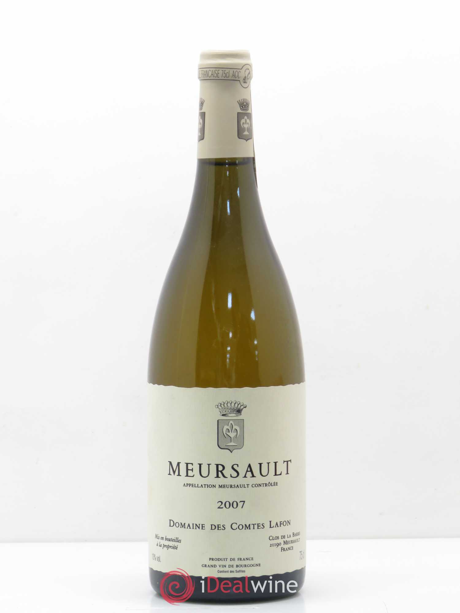 Meursault Comtes Lafon (Domaine des) 2007 - Lot de 1 bouteille - 0