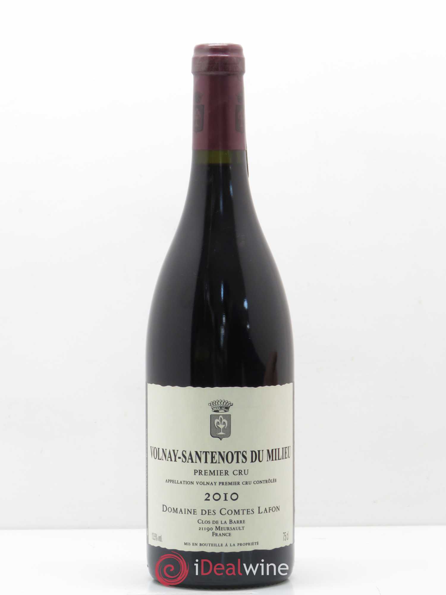 Volnay 1er Cru Santenots du Milieu Comtes Lafon (Domaine des) 2010 - Lot de 1 bouteille - 0