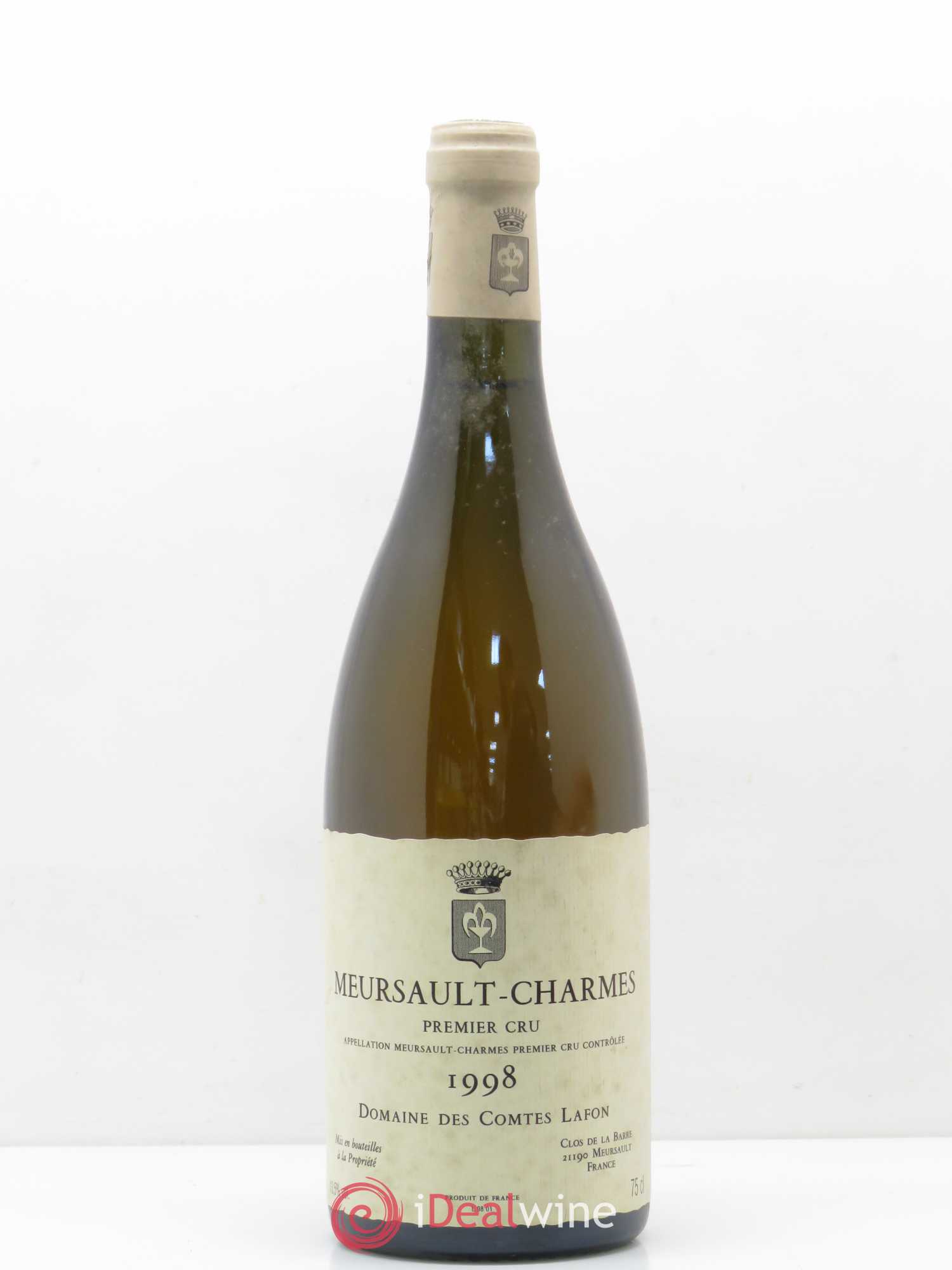 Meursault 1er Cru Charmes Comtes Lafon (Domaine des) 1998 - Lot de 1 bouteille - 0