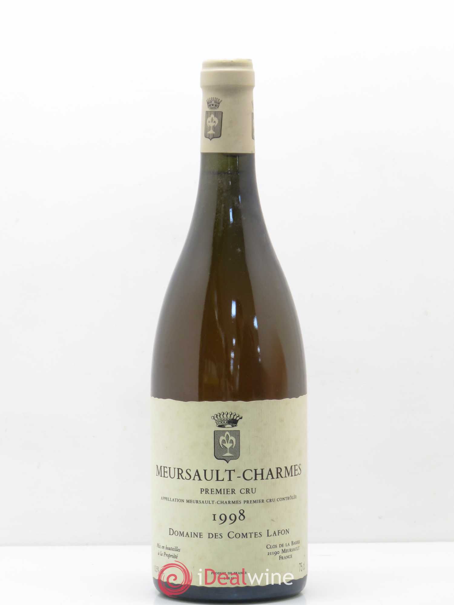 Meursault 1er Cru Charmes Comtes Lafon (Domaine des) 1998 - Lot de 1 bouteille - 0