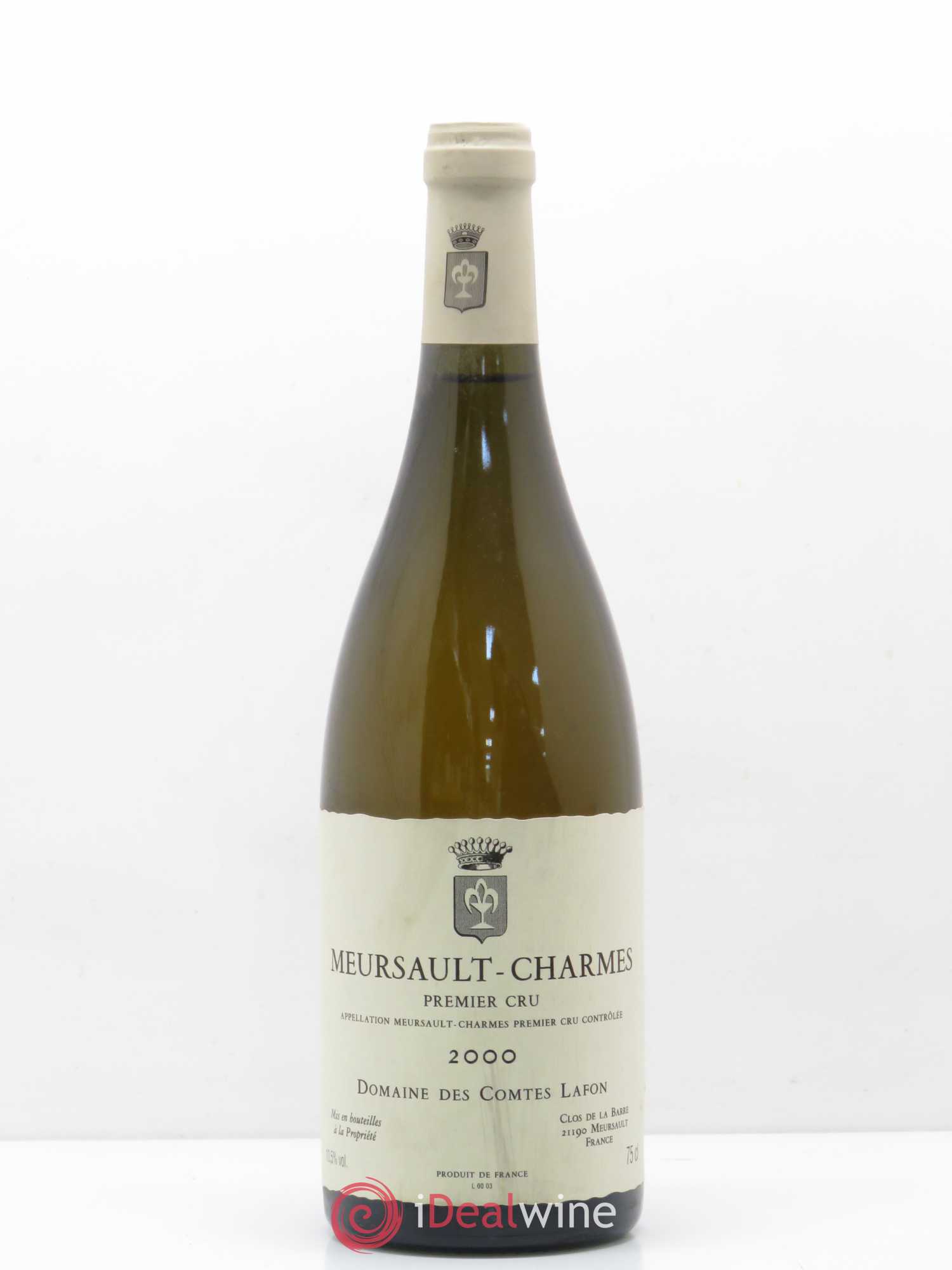 Meursault 1er Cru Charmes Comtes Lafon (Domaine des) 2000 - Lot de 1 bouteille - 0