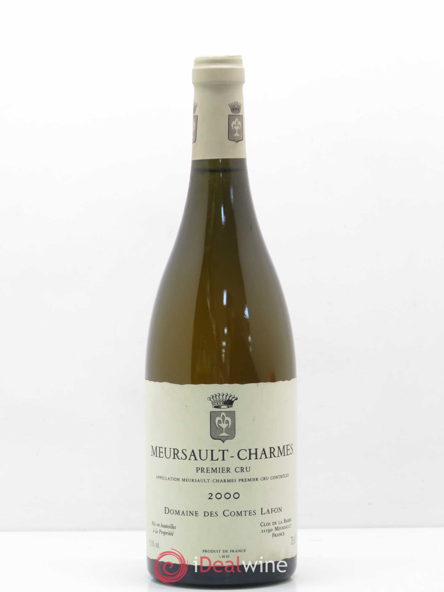 Meursault 1er Cru Charmes Comtes Lafon (Domaine des) 2000 - Lot de 1 bouteille - 0