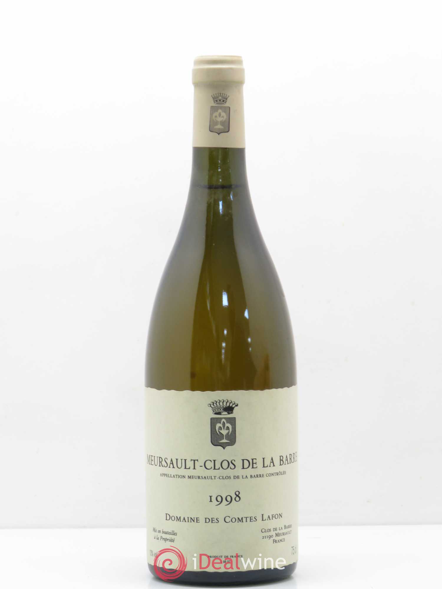 Meursault Clos de la Barre Comtes Lafon (Domaine des) 1998 - Lot de 1 bouteille - 0