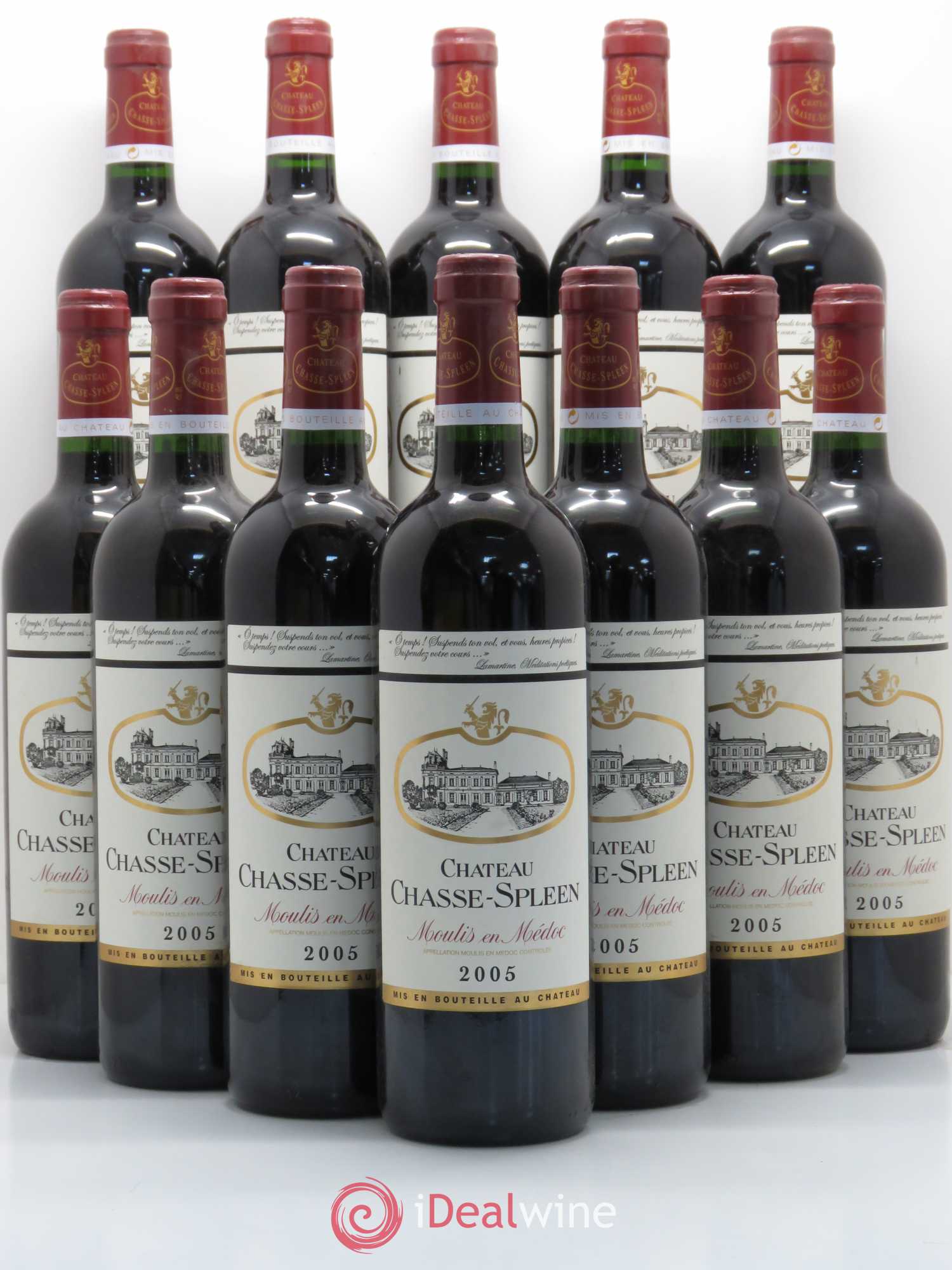 Château Chasse Spleen 2005 - Lot de 12 bouteilles - 0