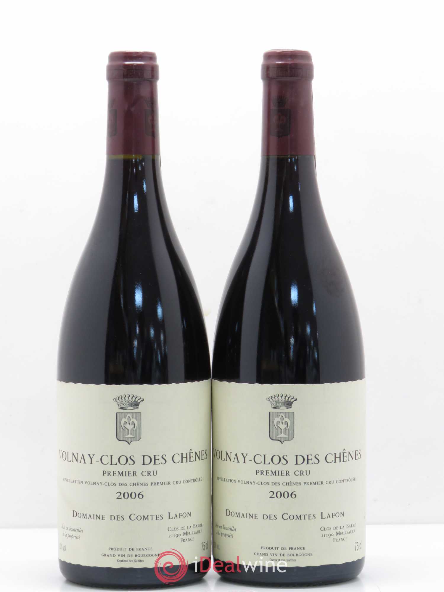Volnay 1er Cru Clos des Chênes Comtes Lafon (Domaine des) 2006 - Lot de 2 bouteilles - 0