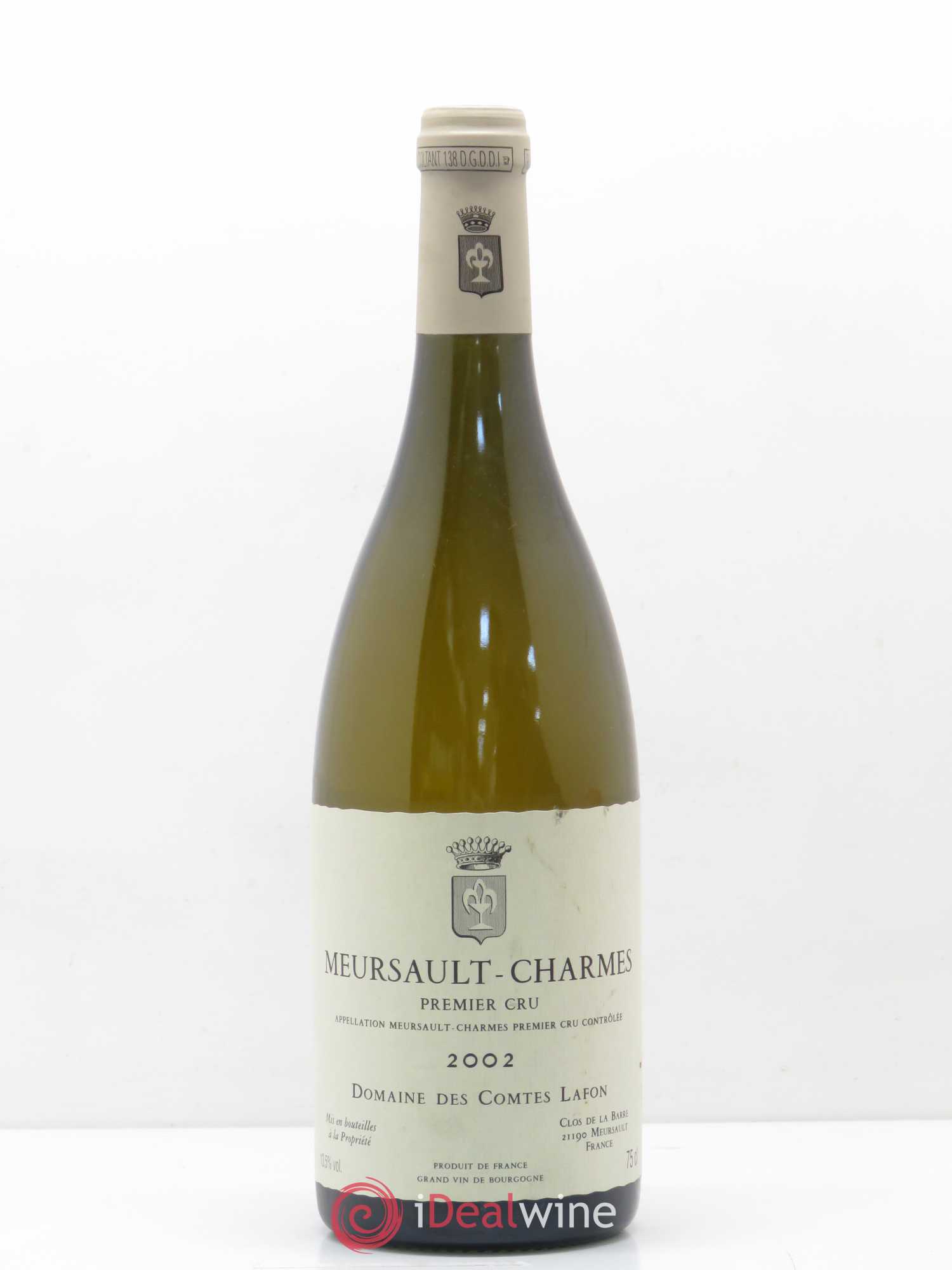 Meursault 1er Cru Charmes Comtes Lafon (Domaine des) 2002 - Lot de 1 bouteille - 0