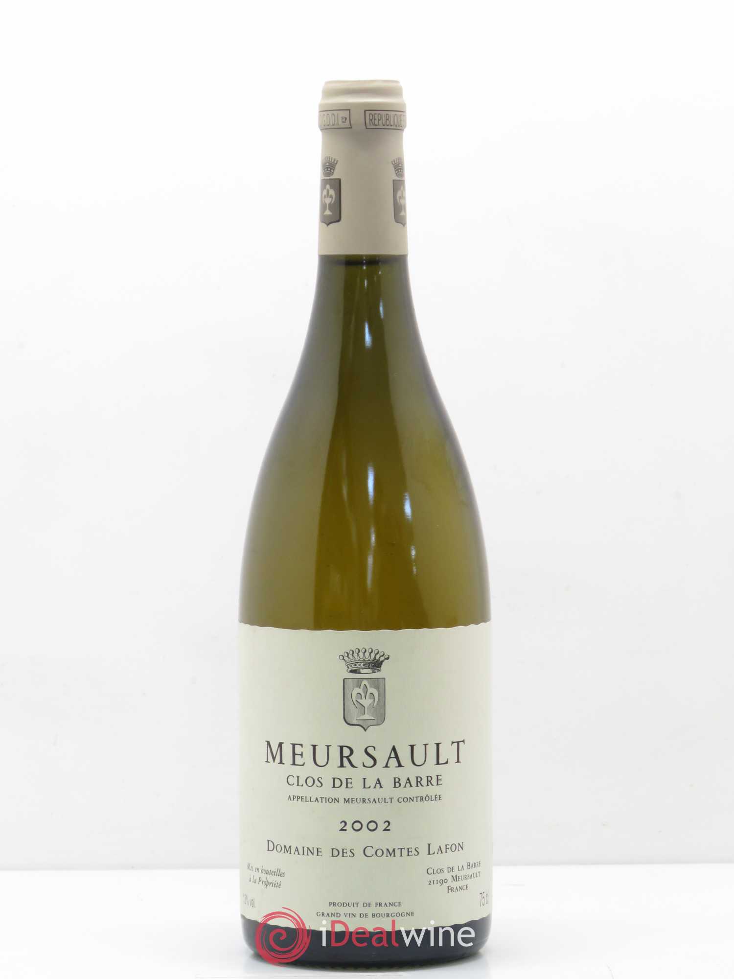 Meursault Clos de la Barre Comtes Lafon (Domaine des) 2002 - Lot de 1 bouteille - 0
