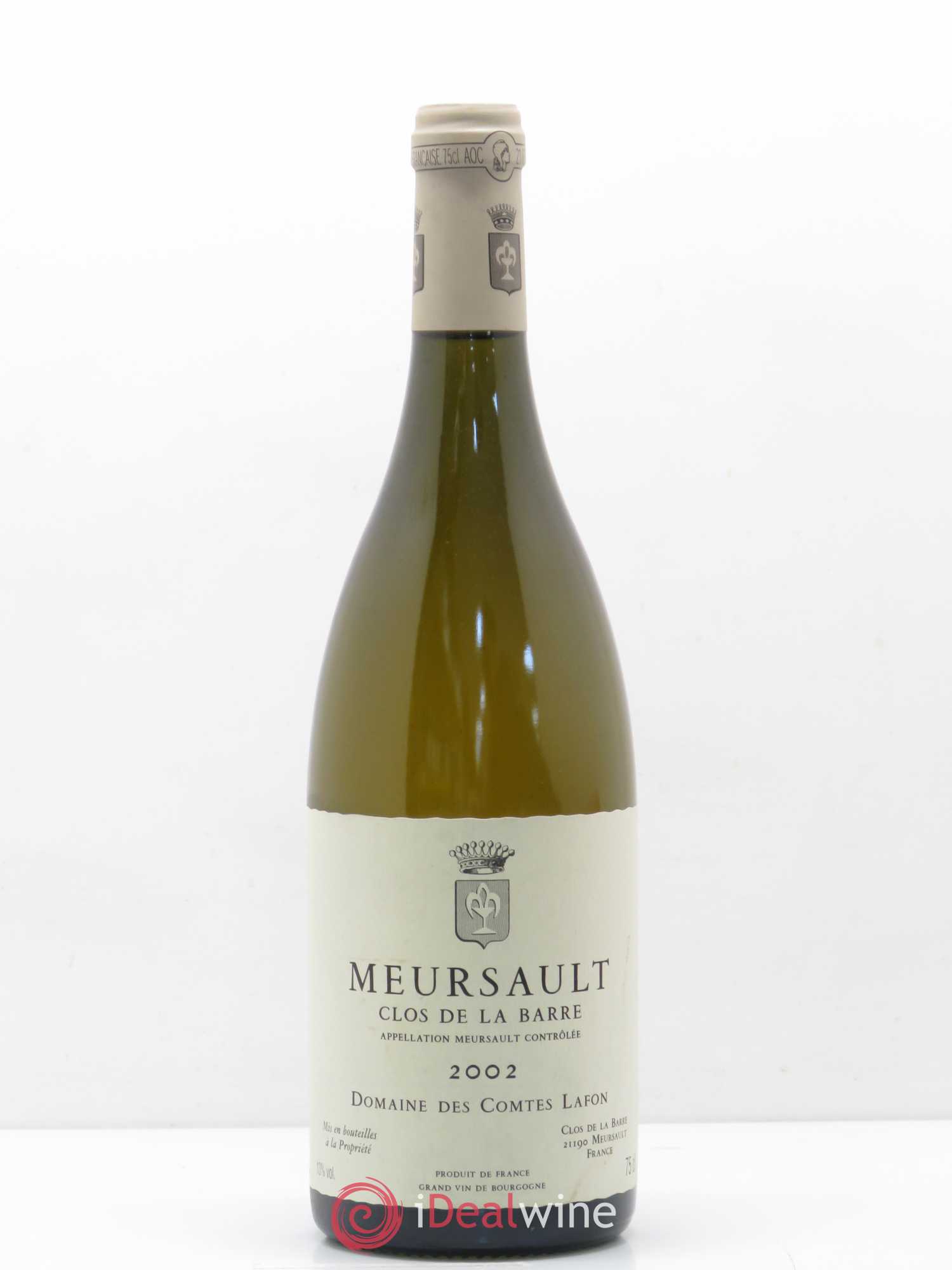 Meursault Clos de la Barre Comtes Lafon (Domaine des) 2002 - Lot de 1 bouteille - 0