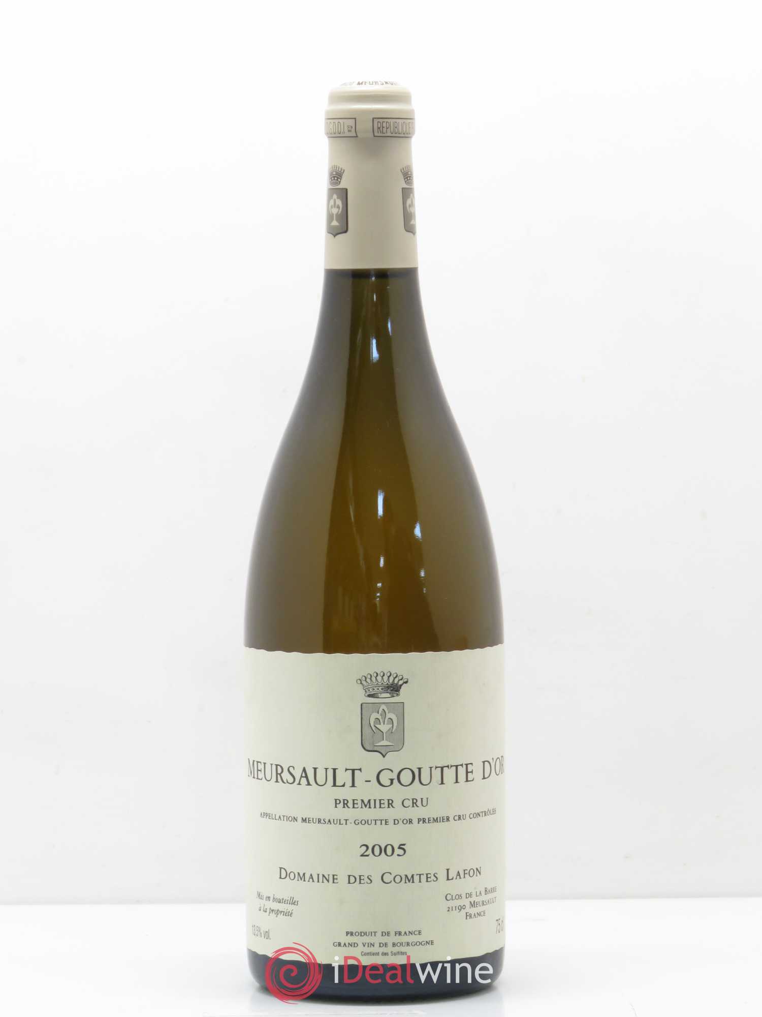 Meursault 1er Cru Goutte d'Or Comtes Lafon (Domaine des) 2005 - Lot de 1 bouteille - 0