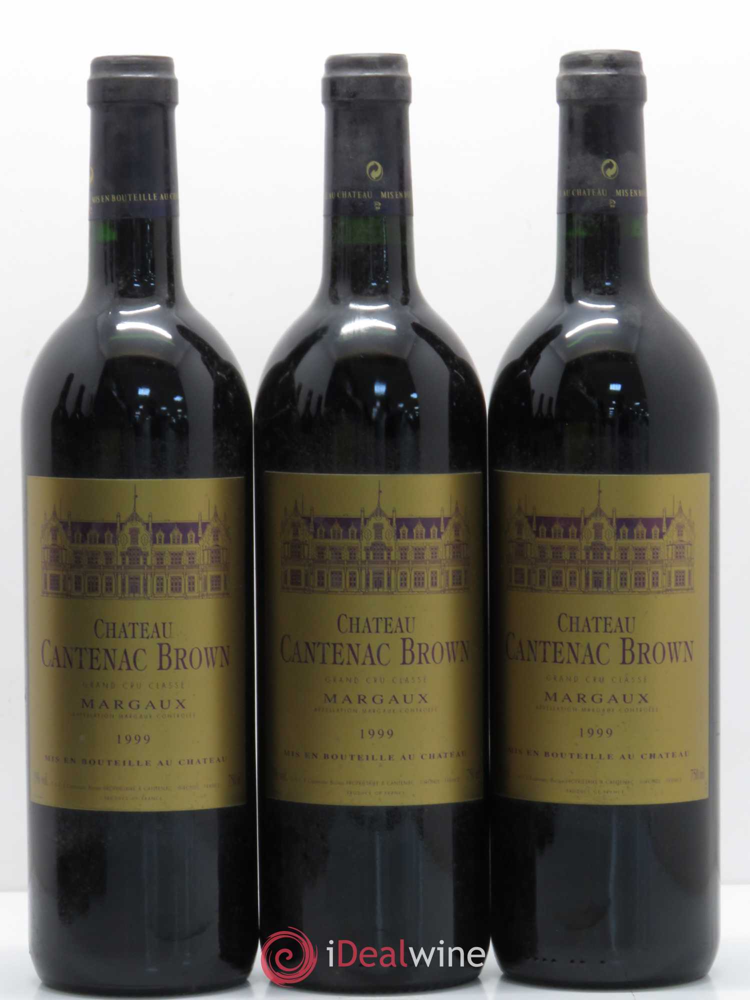 Château Cantenac Brown 3ème Grand Cru Classé 1999 - Lot de 6 bouteilles - 1
