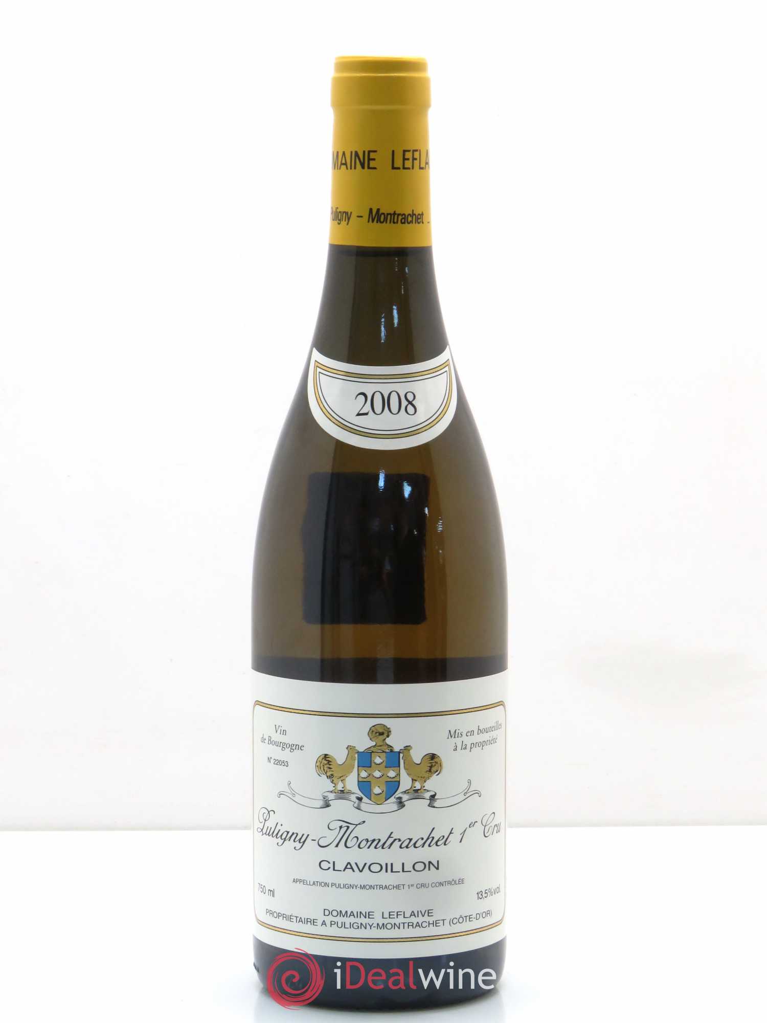 Puligny-Montrachet 1er Cru Clavoillon Leflaive (Domaine) 2008 - Lot de 1 bouteille - 0