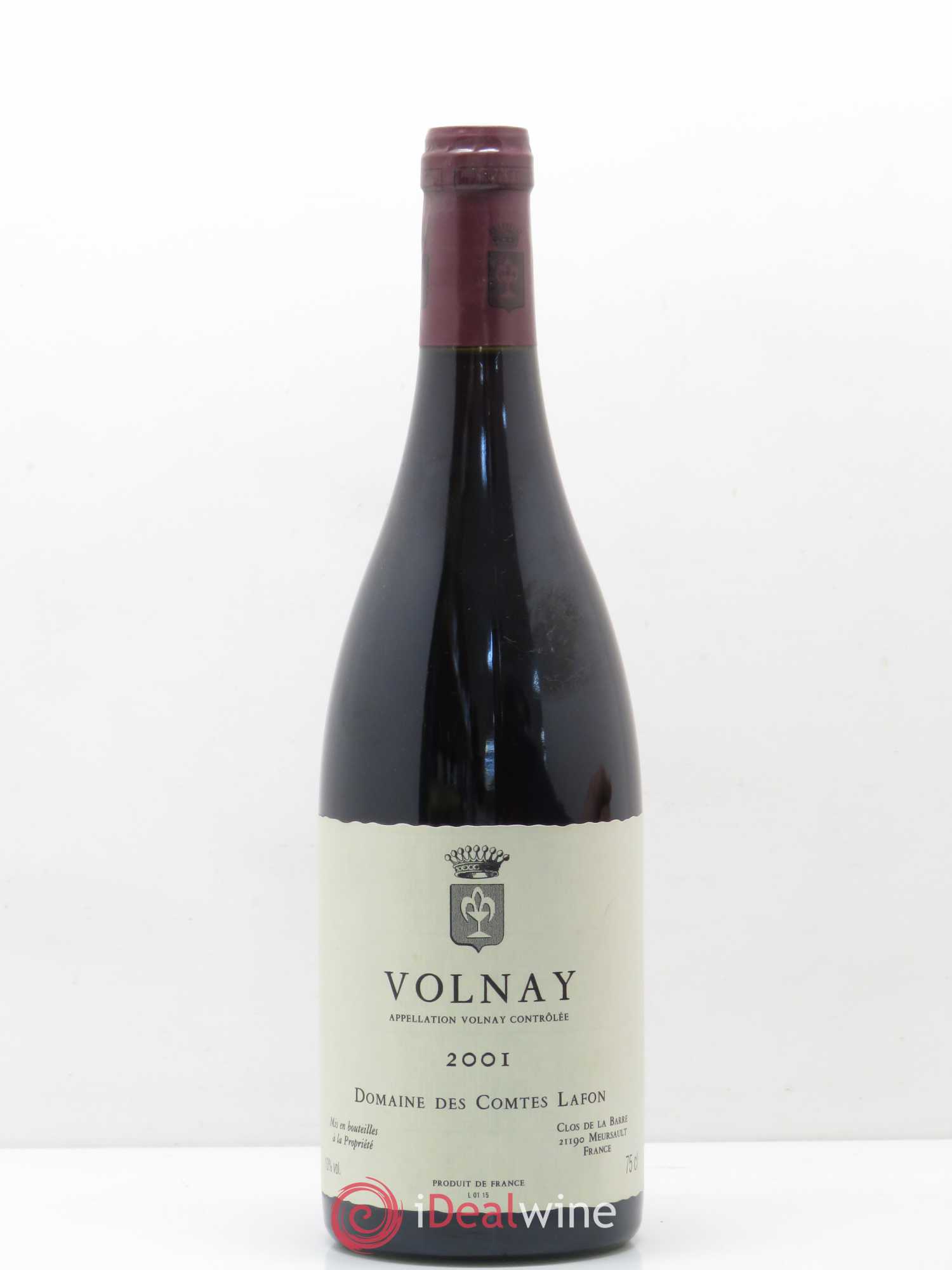Volnay Comtes Lafon (Domaine des) 2001 - Lot de 1 bouteille - 0