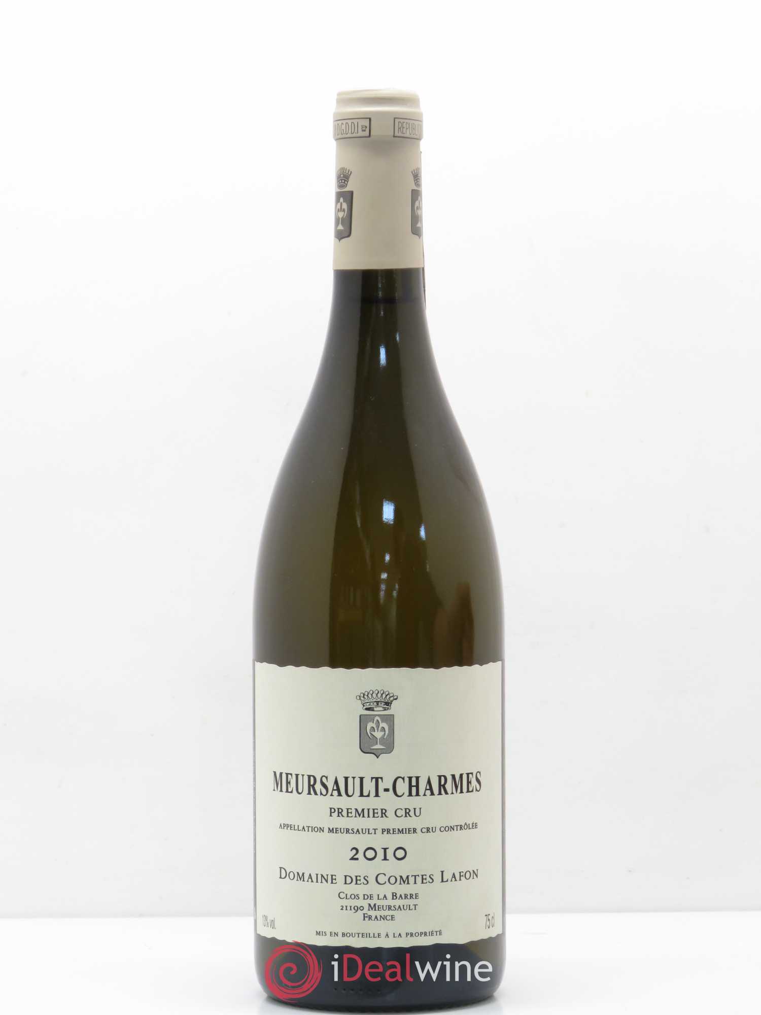 Meursault 1er Cru Charmes Comtes Lafon (Domaine des) 2010 - Lot de 1 bouteille - 0