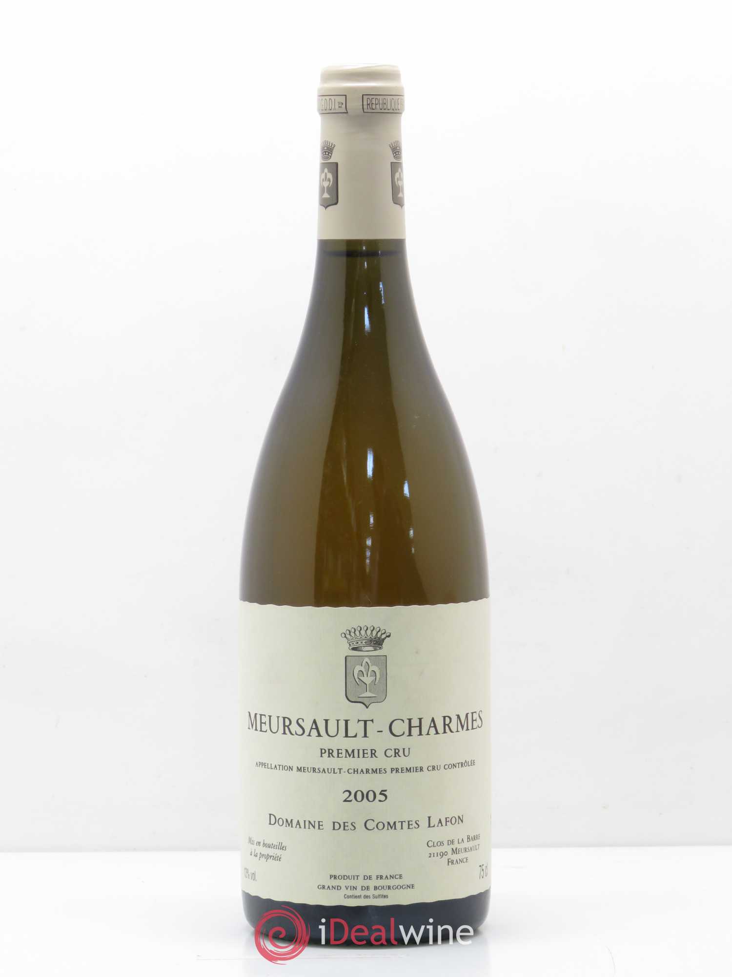 Meursault 1er Cru Charmes Comtes Lafon (Domaine des) 2005 - Lot de 1 bouteille - 0