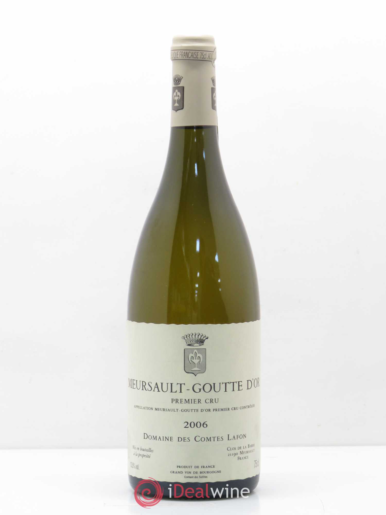 Meursault 1er Cru Goutte d'Or Comtes Lafon (Domaine des) 2006 - Lot de 1 bouteille - 0