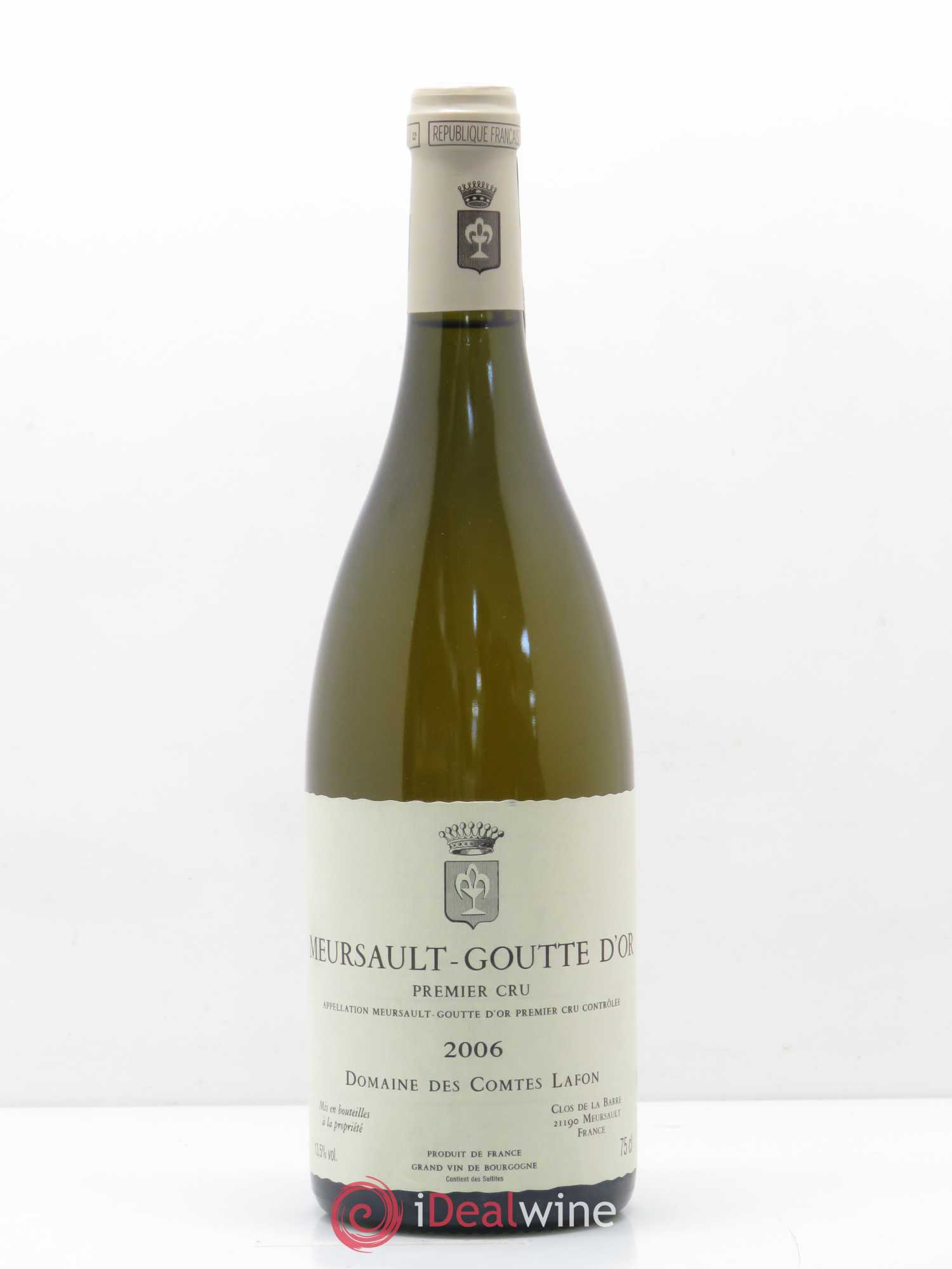 Meursault 1er Cru Goutte d'Or Comtes Lafon (Domaine des) 2006 - Lot de 1 bouteille - 0