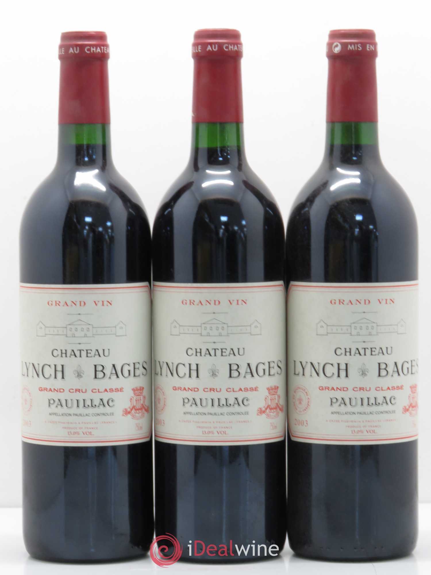 Château Lynch Bages 5ème Grand Cru Classé 2003 - Lot de 12 bouteilles - 1