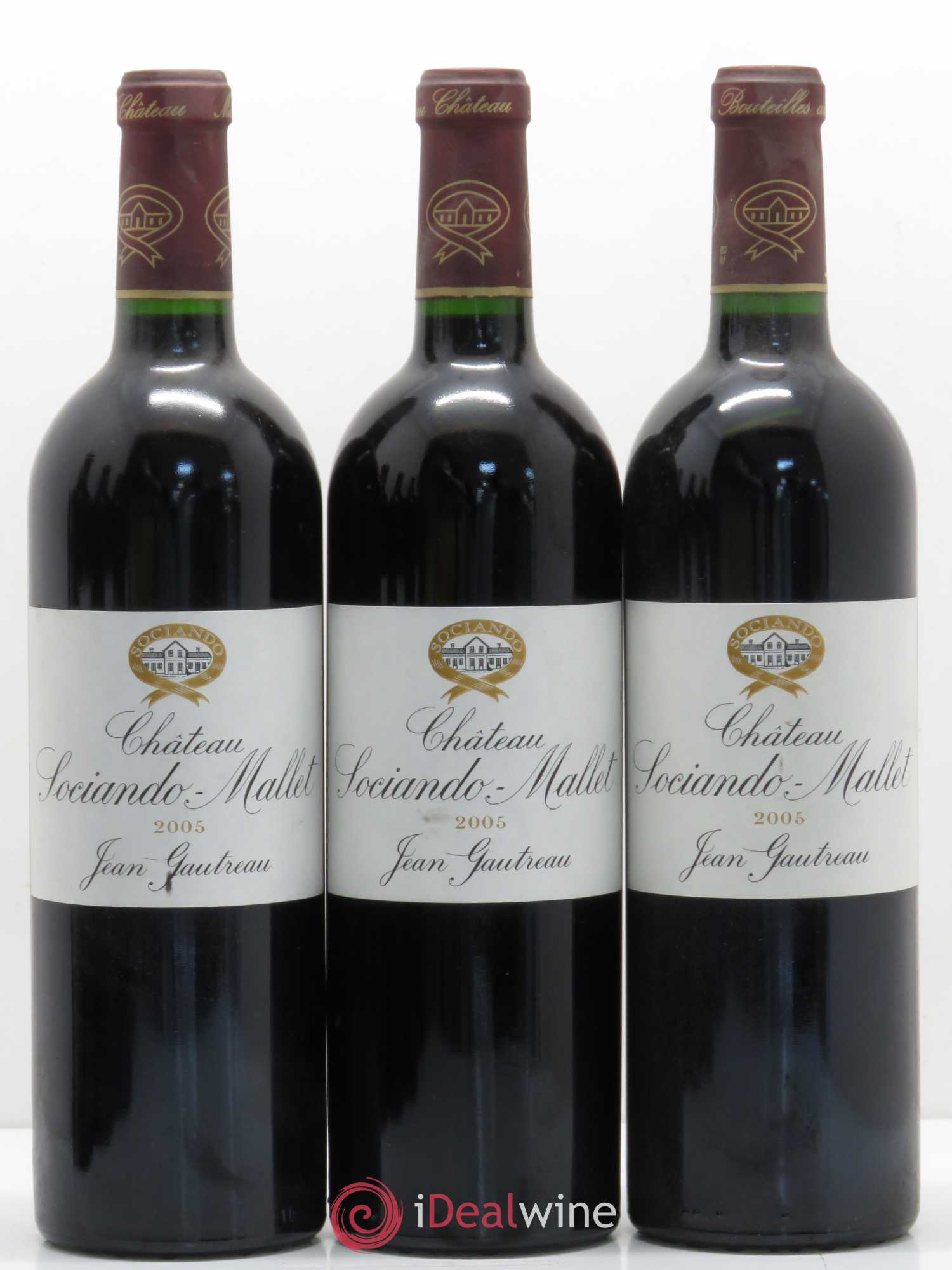 Château Sociando Mallet 2005 - Lot de 6 bouteilles - 1