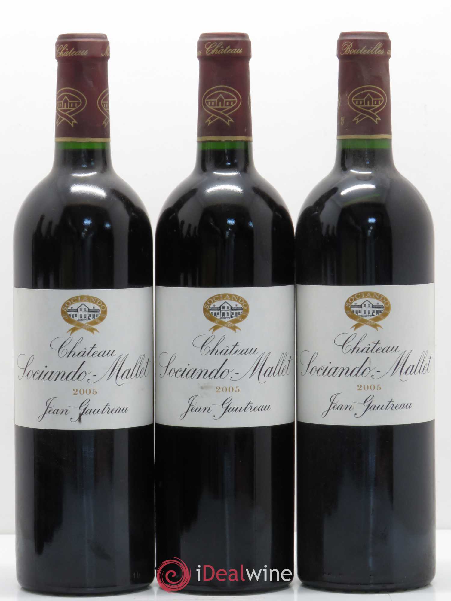 Château Sociando Mallet 2005 - Lot de 6 bouteilles - 2