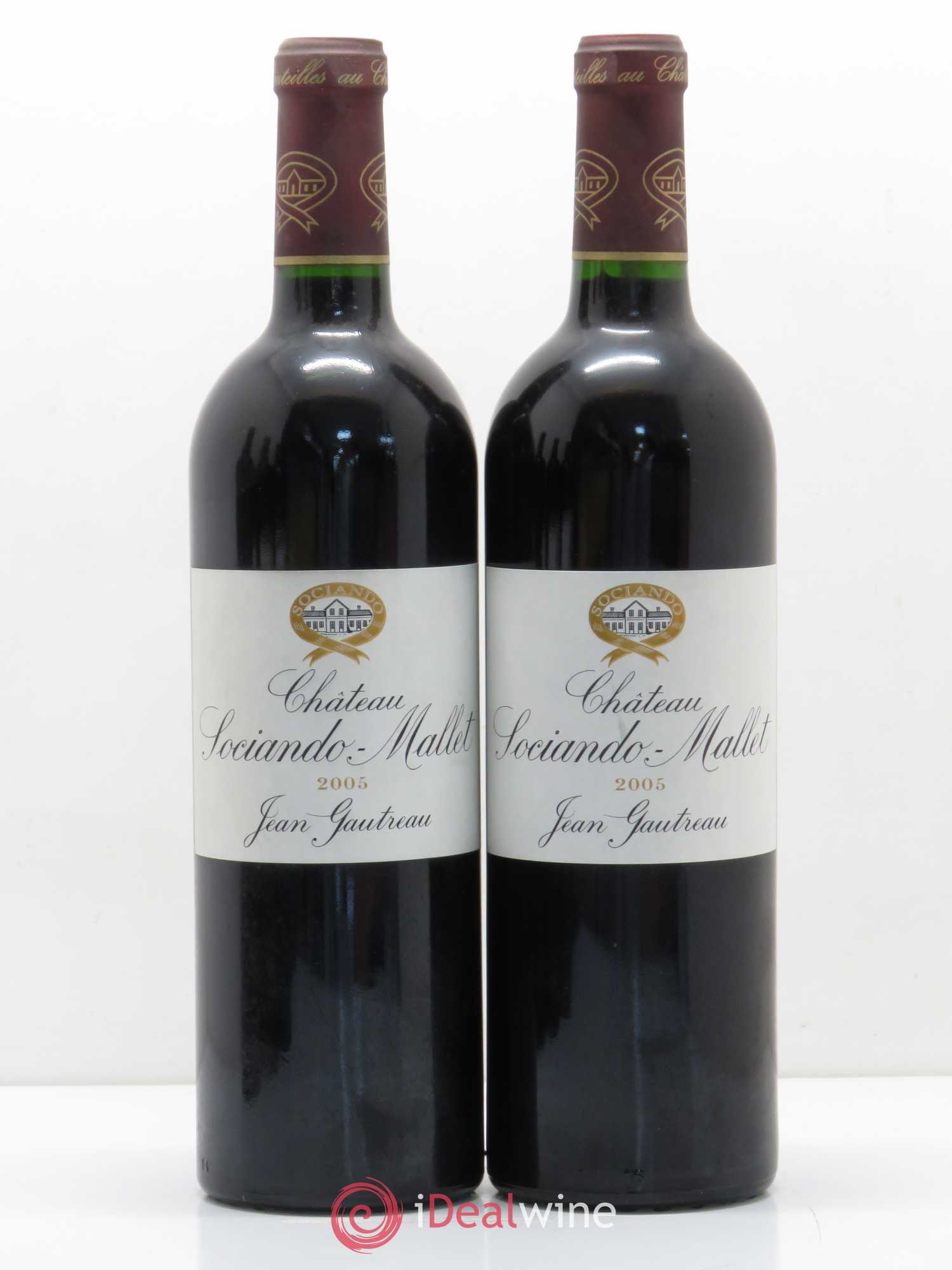 Château Sociando Mallet 2005 - Lot de 5 bouteilles - 2
