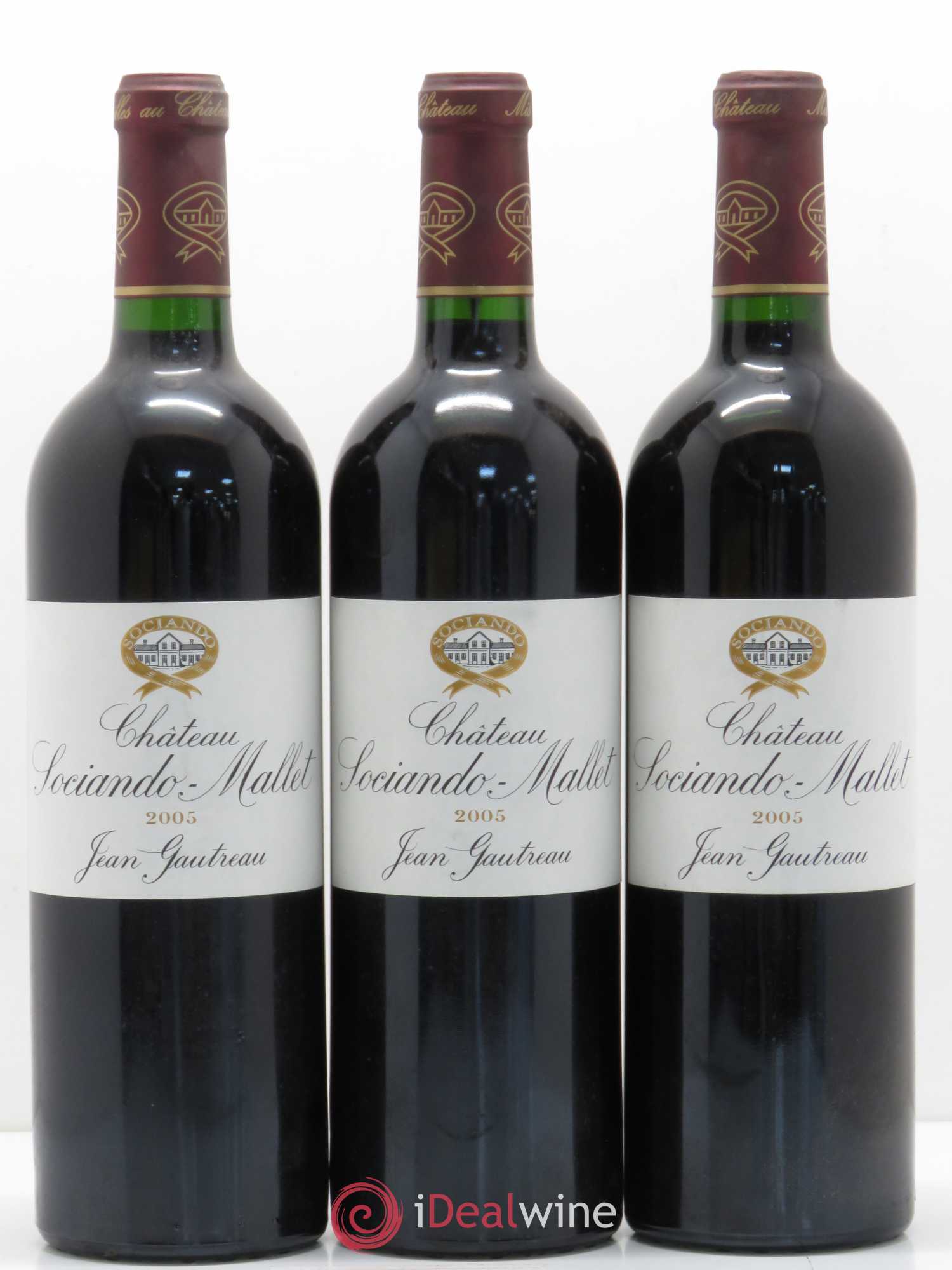 Château Sociando Mallet 2005 - Lot de 12 bouteilles - 1