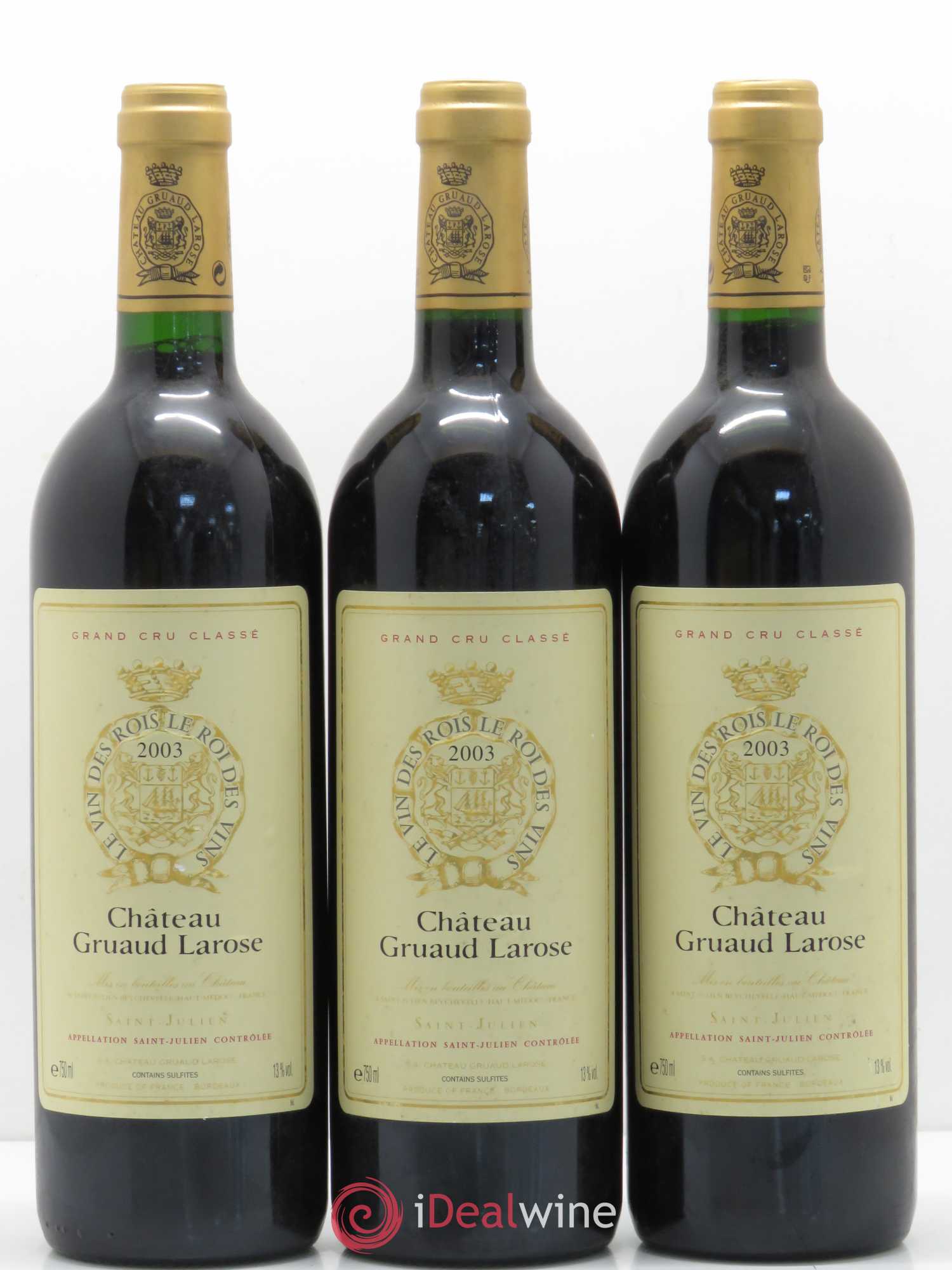 Château Gruaud Larose 2ème Grand Cru Classé 2003 - Lot de 12 bouteilles - 1