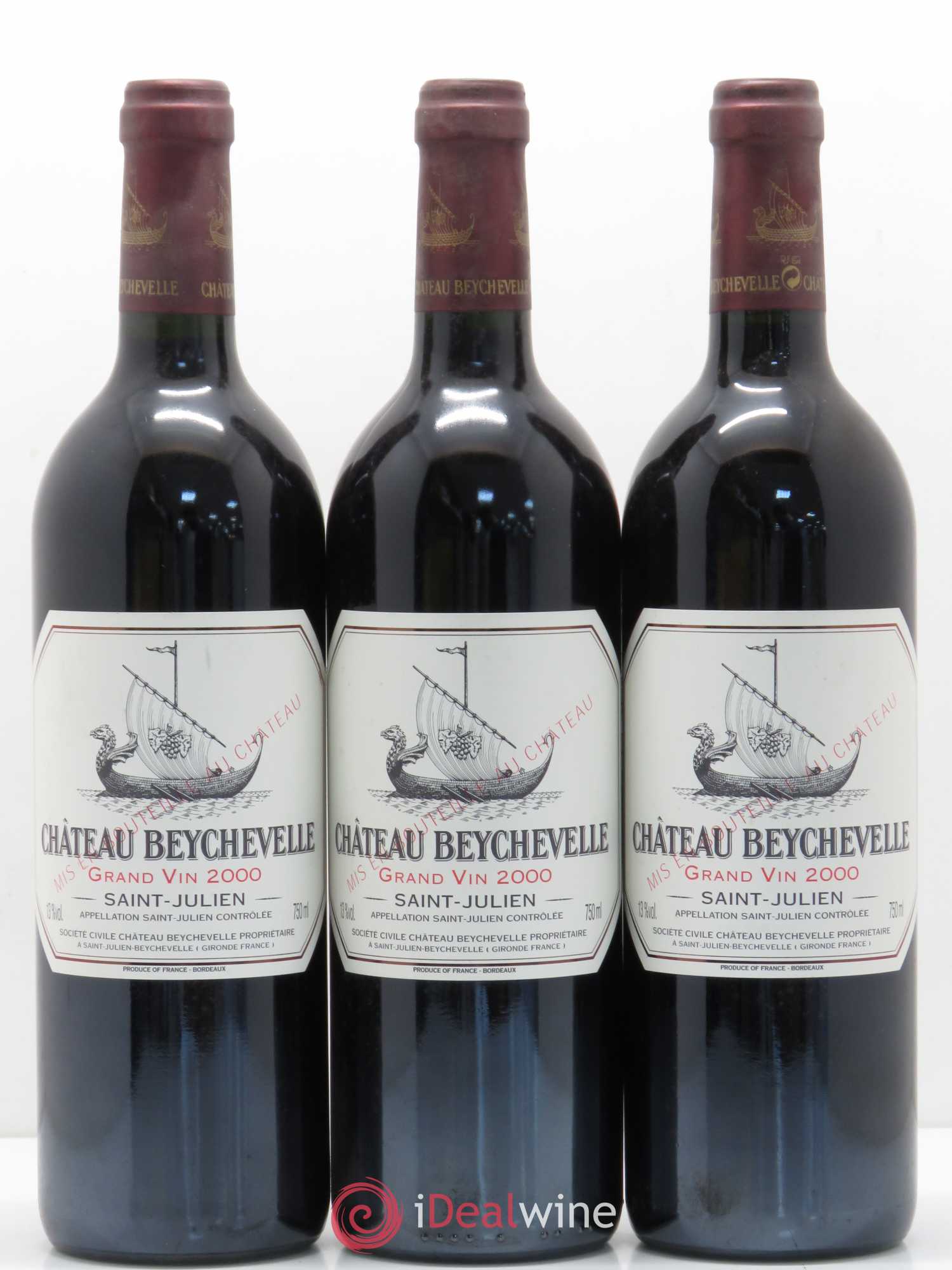 Château Beychevelle 4ème Grand Cru Classé 2000 - Lot de 12 bouteilles - 1