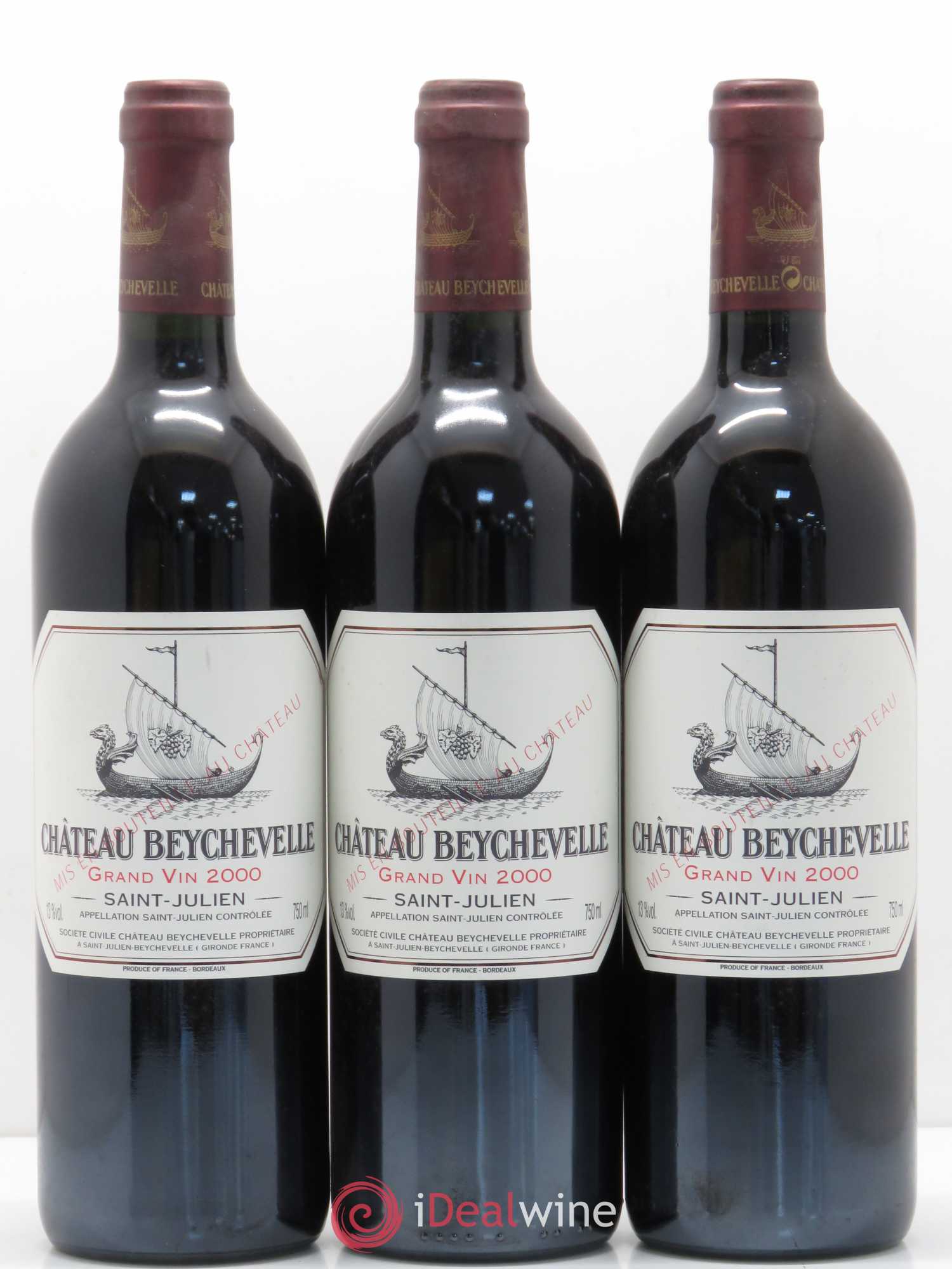 Château Beychevelle 4ème Grand Cru Classé 2000 - Lot de 12 bouteilles - 2