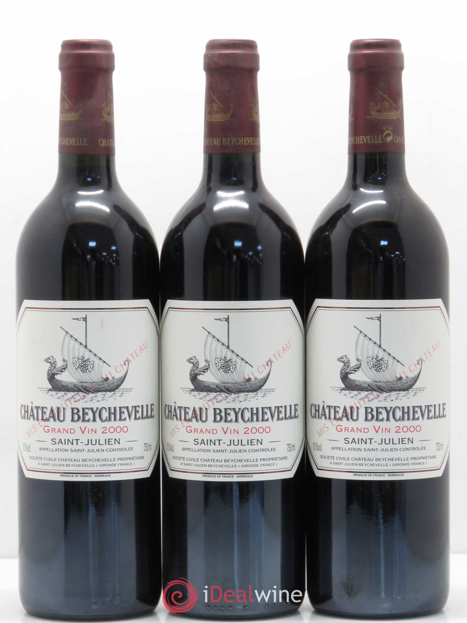 Château Beychevelle 4ème Grand Cru Classé 2000 - Lot de 12 bouteilles - 3