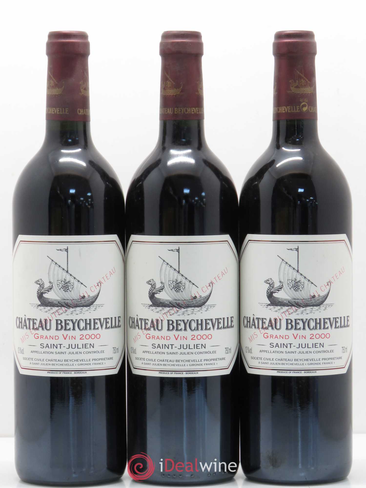 Château Beychevelle 4ème Grand Cru Classé 2000 - Lot de 12 bouteilles - 4