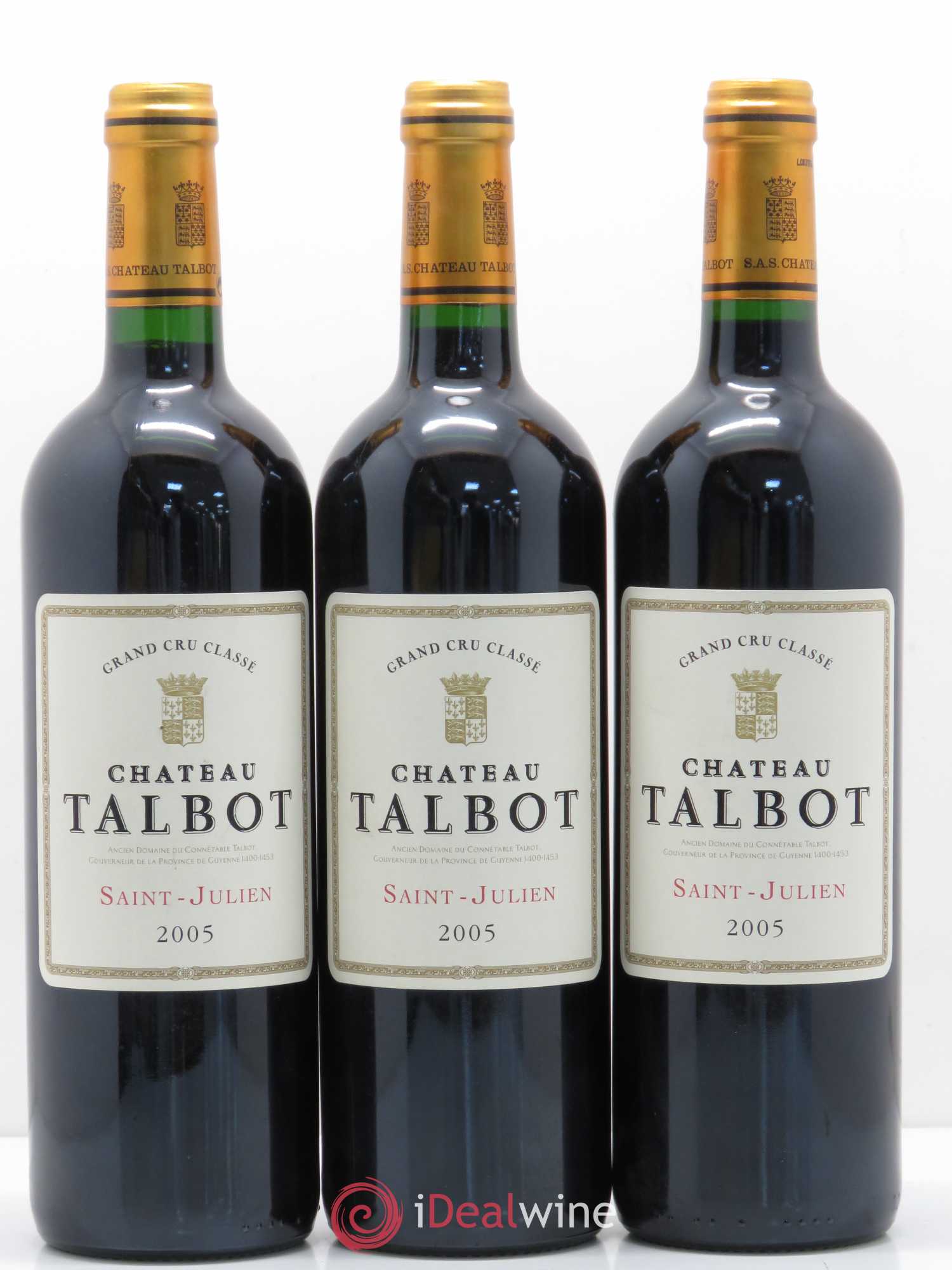 Château Talbot 4ème Grand Cru Classé 2005 - Lot de 12 bouteilles - 3