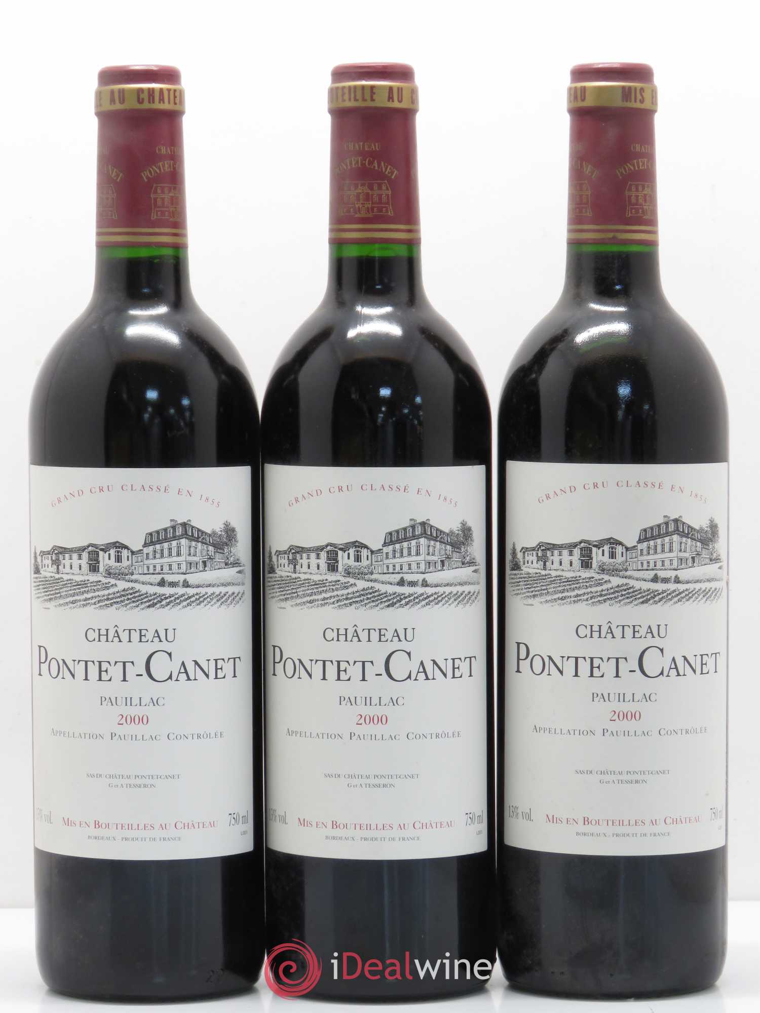 Château Pontet Canet 5ème Grand Cru Classé 2000 - Lot de 12 bouteilles - 4