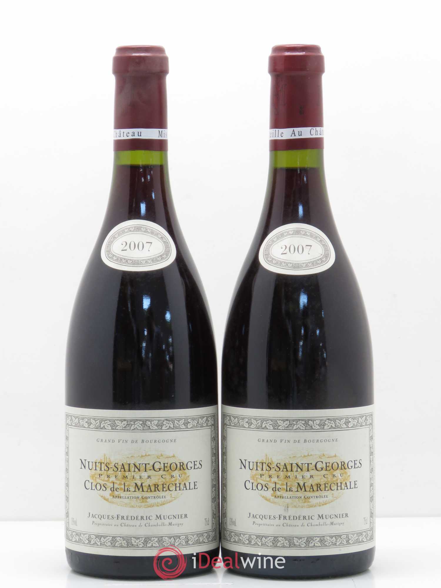 Nuits-Saint-Georges 1er Cru Clos de La Maréchale Jacques-Frédéric Mugnier 2007 - Lot de 2 bouteilles - 0