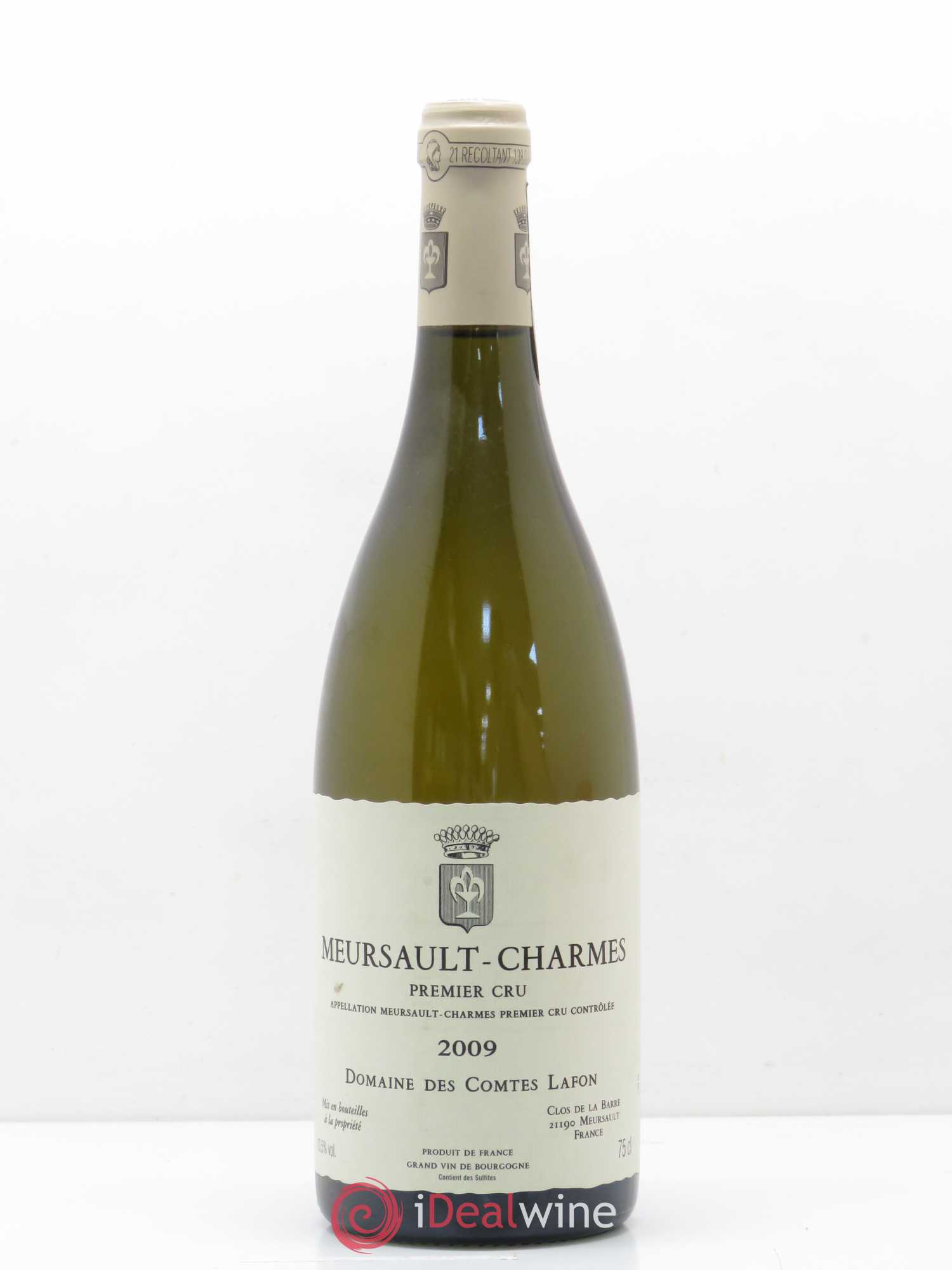 Meursault 1er Cru Charmes Comtes Lafon (Domaine des) 2009 - Lot de 1 bouteille - 0