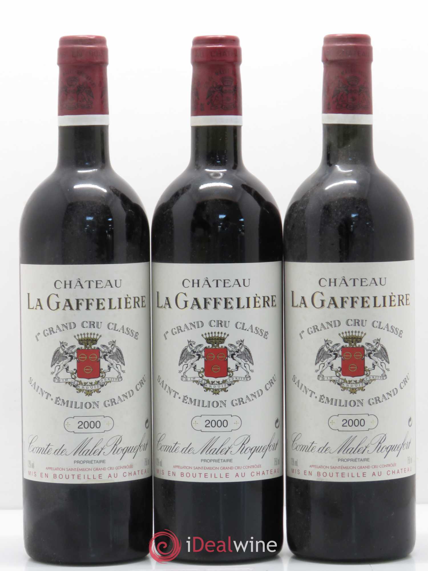 Château la Gaffelière 1er Grand Cru Classé B 2000 - Lot de 12 bouteilles - 1