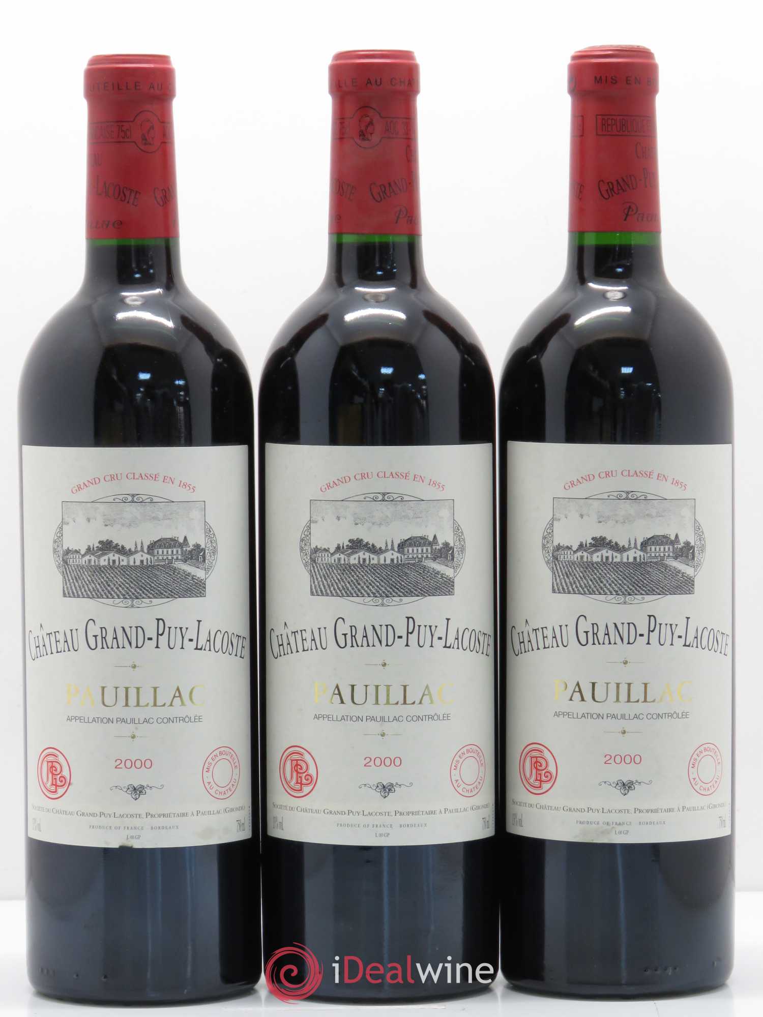 Château Grand Puy Lacoste 5ème Grand Cru Classé 2000 - Lot de 12 bouteilles - 3