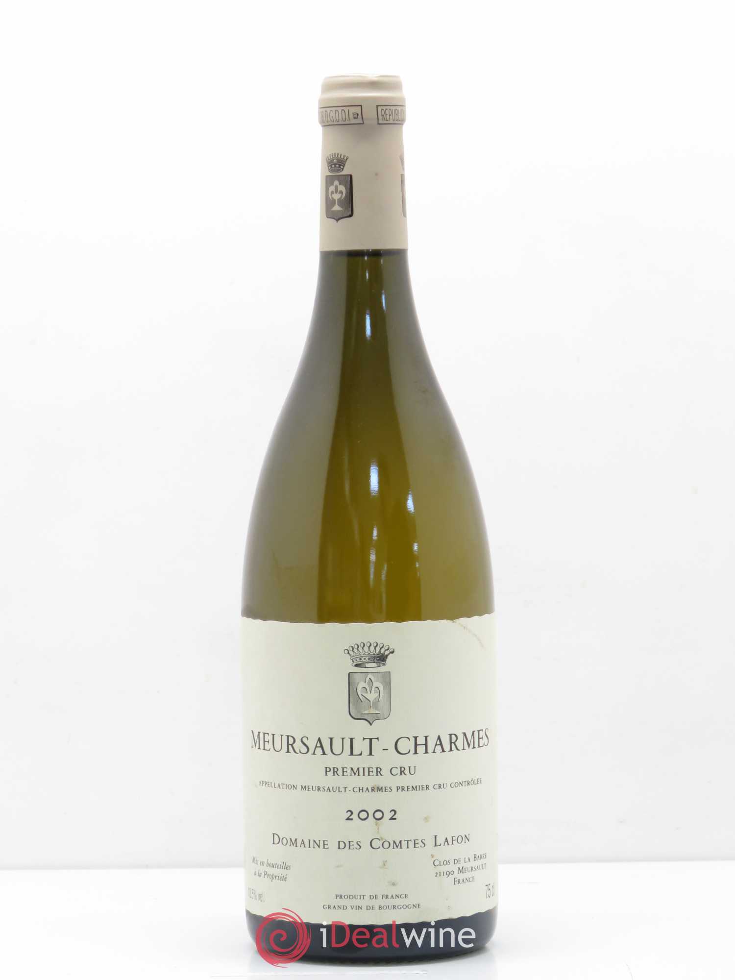 Meursault 1er Cru Charmes Comtes Lafon (Domaine des) 2002 - Lot de 1 bouteille - 0