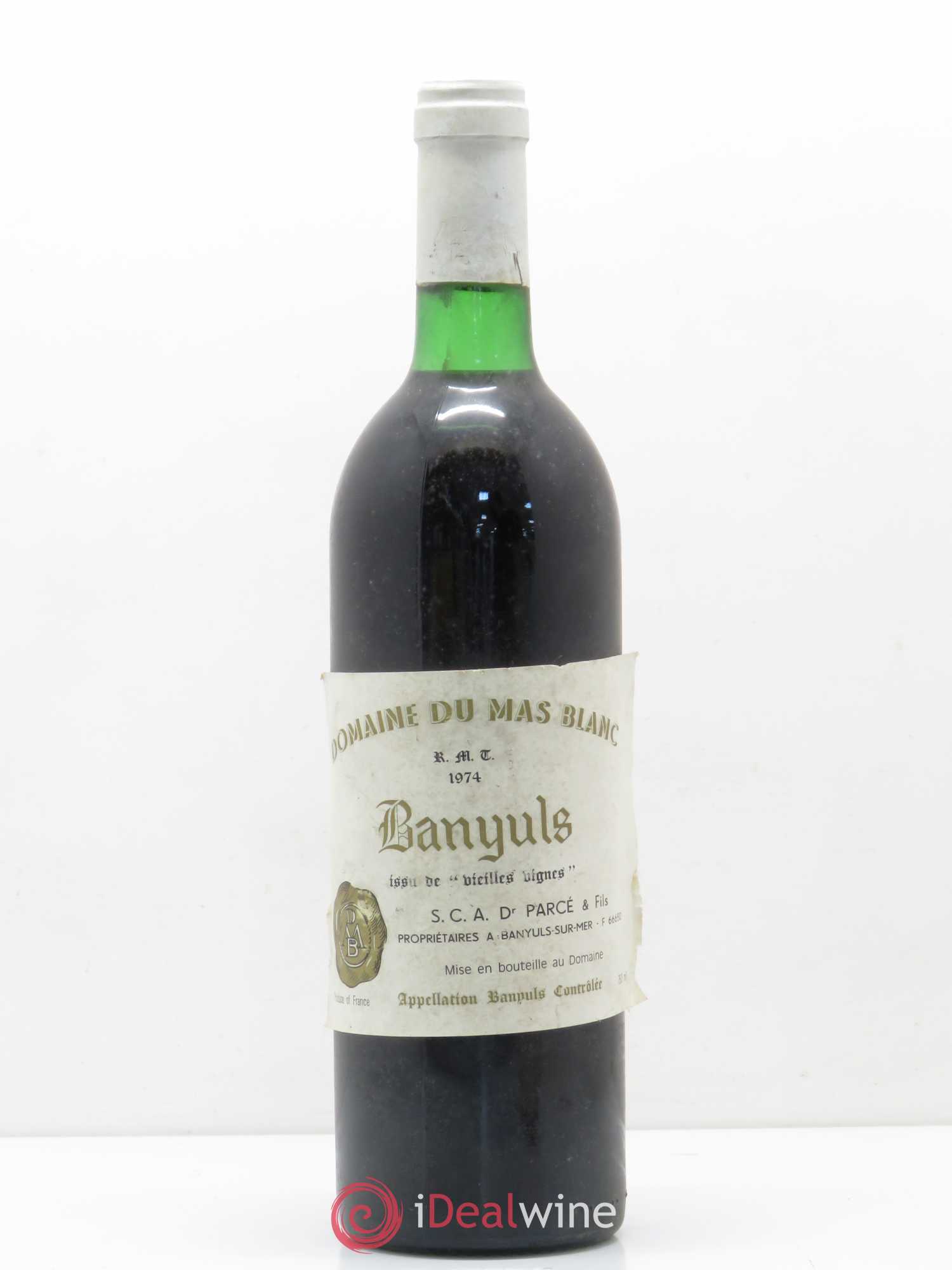 Banyuls Domaine du Mas Blanc 1974 - Posten von 1 Flasche - 0