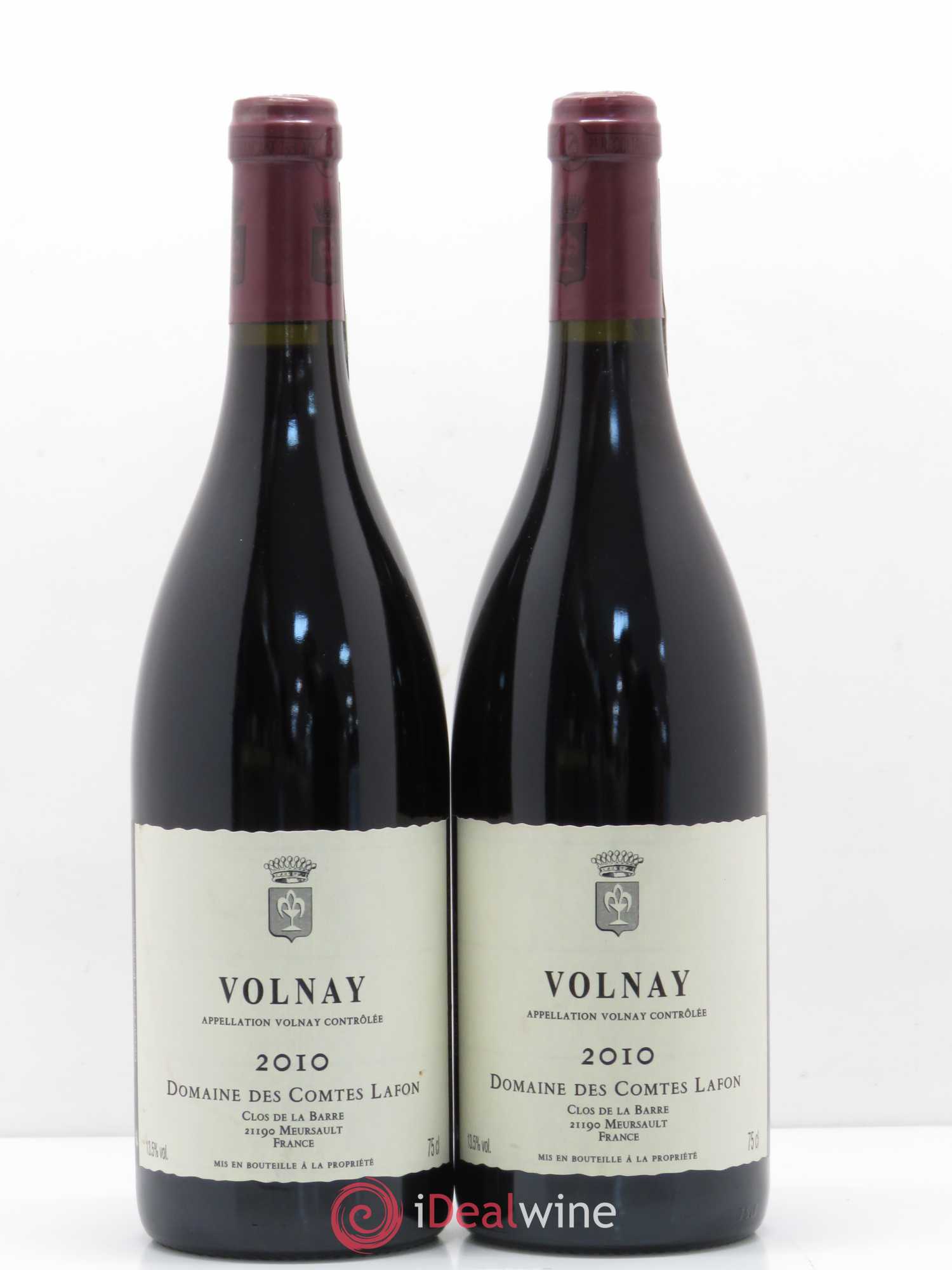 Volnay Comtes Lafon (Domaine des) 2010 - Lot de 2 bouteilles - 0