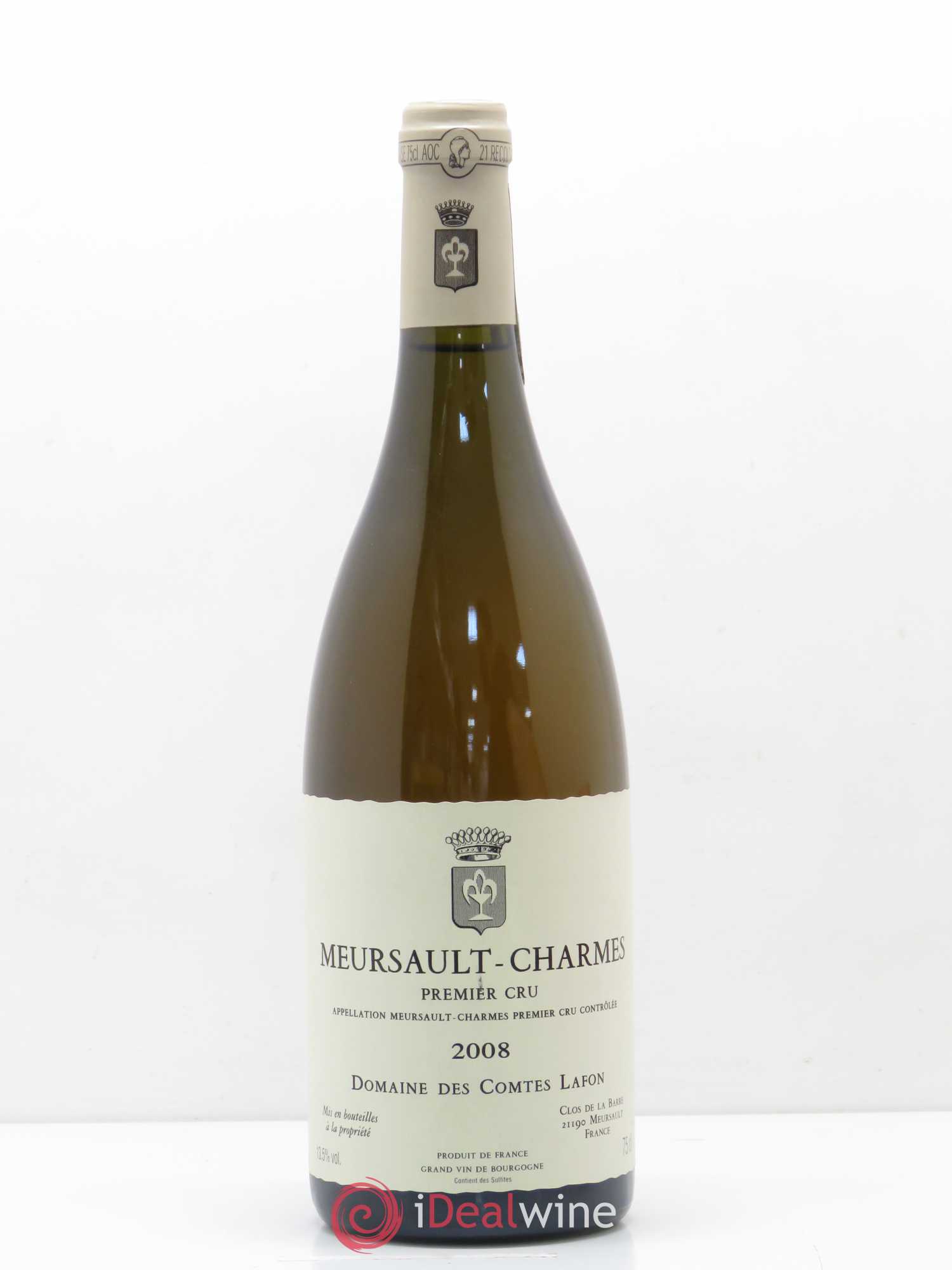 Meursault 1er Cru Charmes Comtes Lafon (Domaine des) 2008 - Lot de 1 bouteille - 0