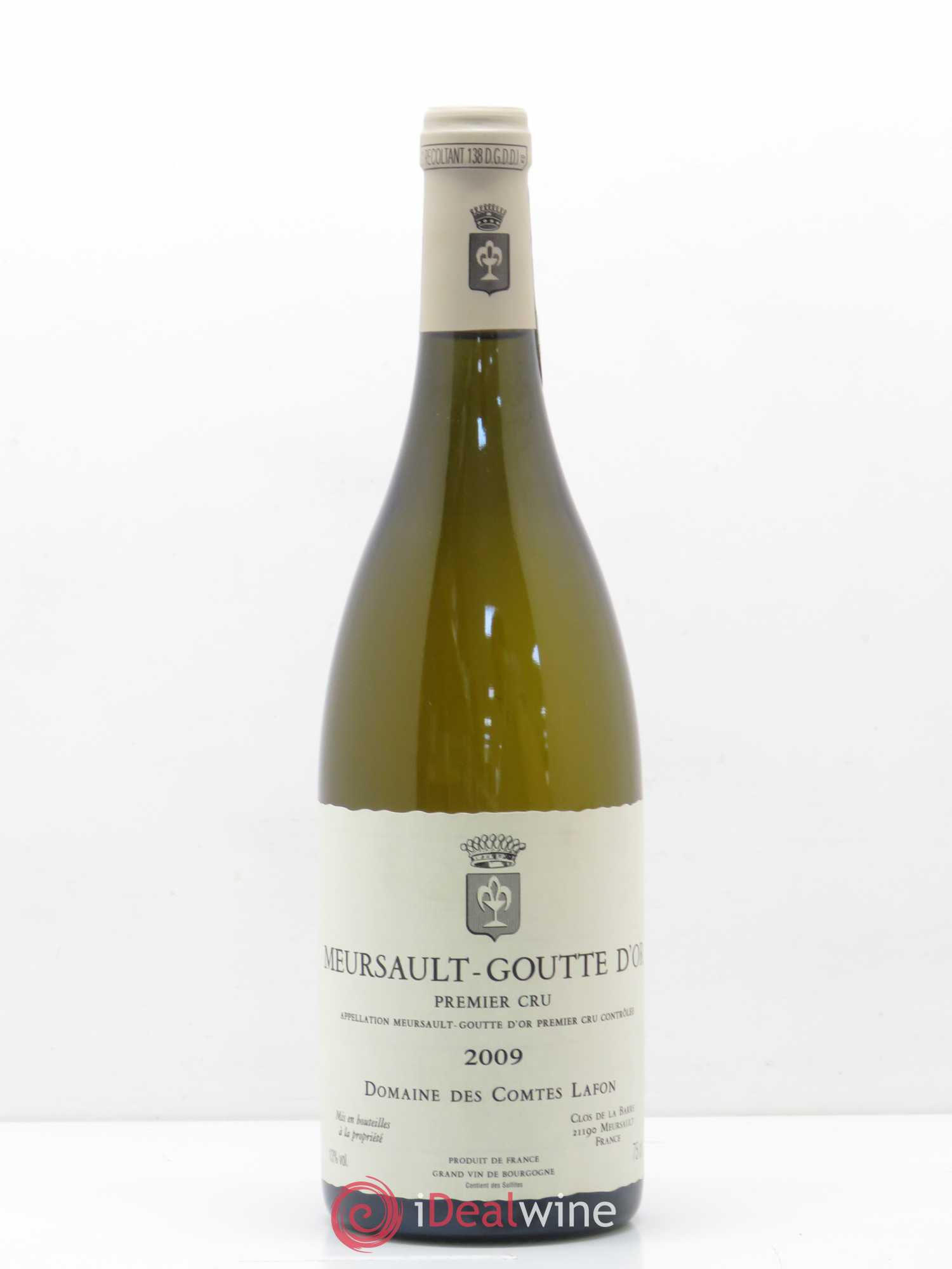Meursault 1er Cru Goutte d'Or Comtes Lafon (Domaine des) 2009 - Lot de 1 bouteille - 0