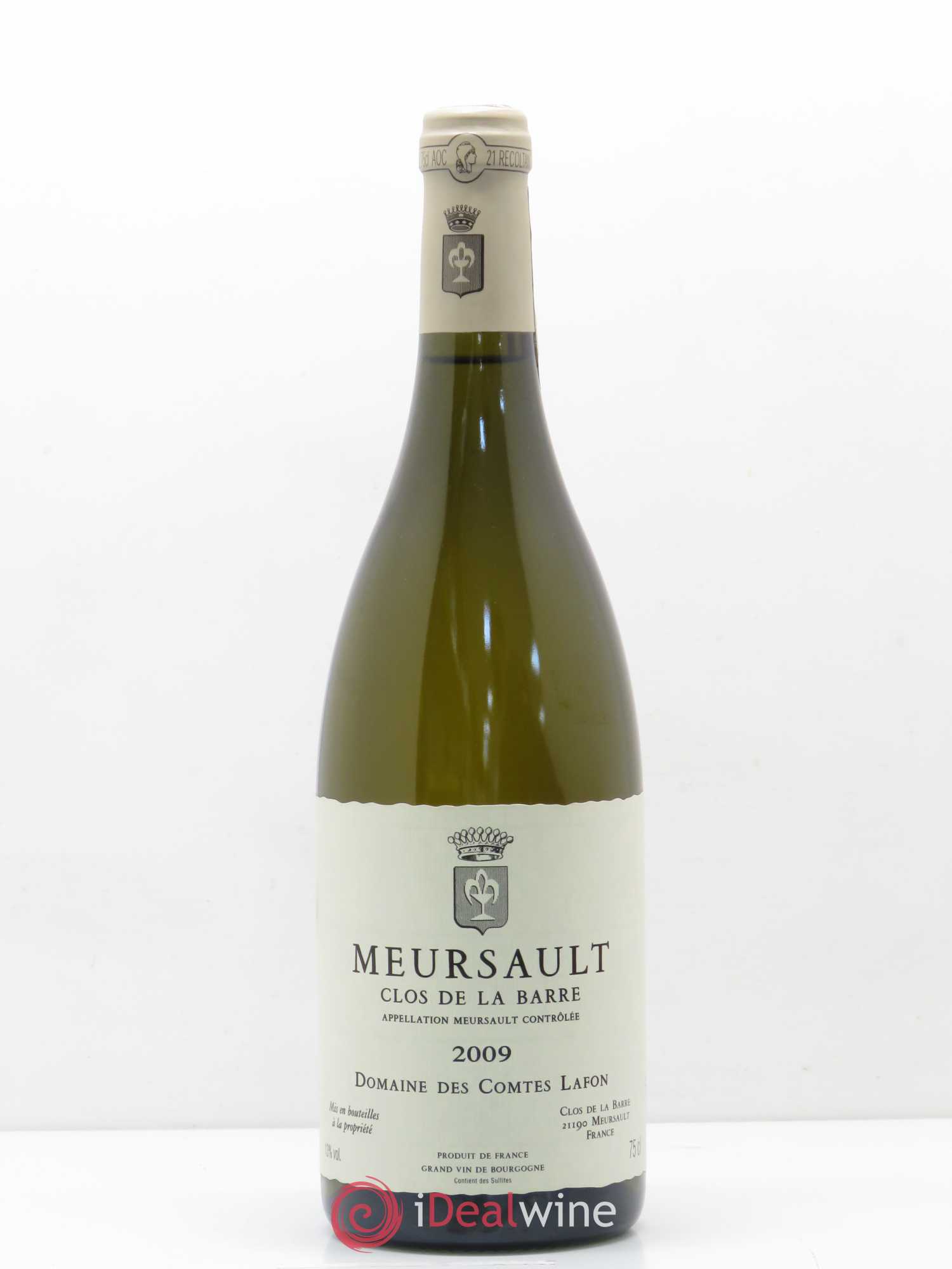 Meursault Clos de la Barre Comtes Lafon (Domaine des) 2009 - Lot de 1 bouteille - 0