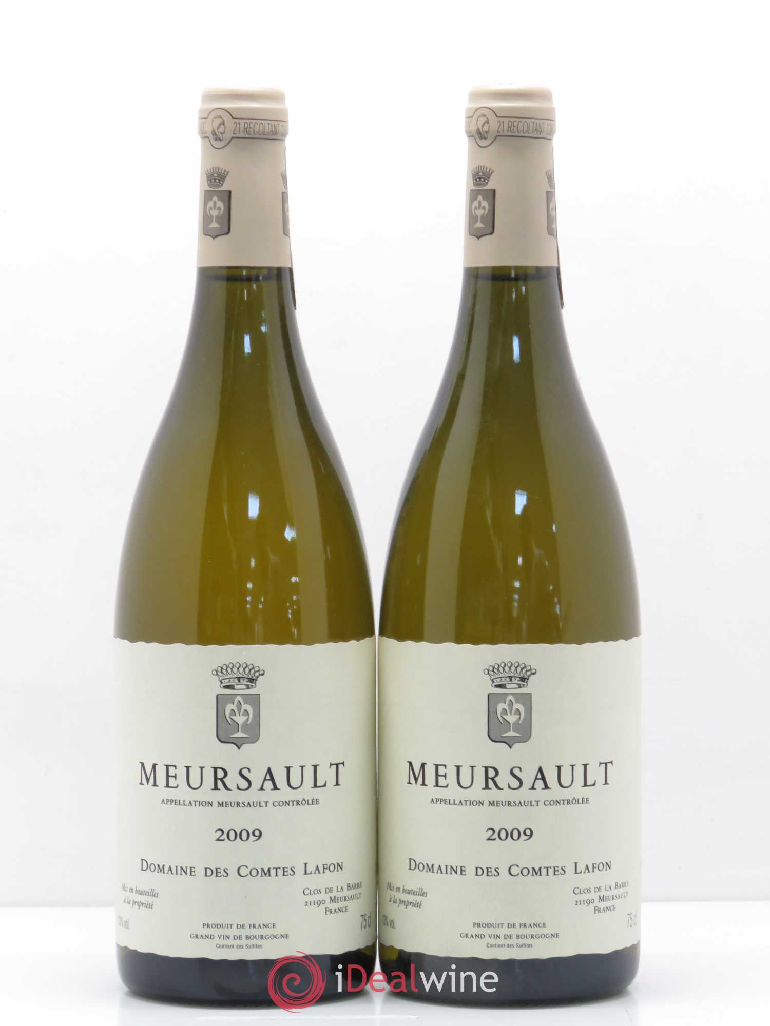 Meursault Comtes Lafon (Domaine des) 2009 - Lot de 2 bouteilles - 0