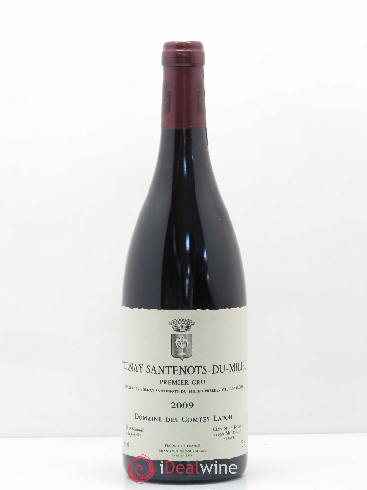 Volnay 1er Cru Santenots du Milieu Comtes Lafon (Domaine des) 2009 - Lot de 1 bouteille - 0