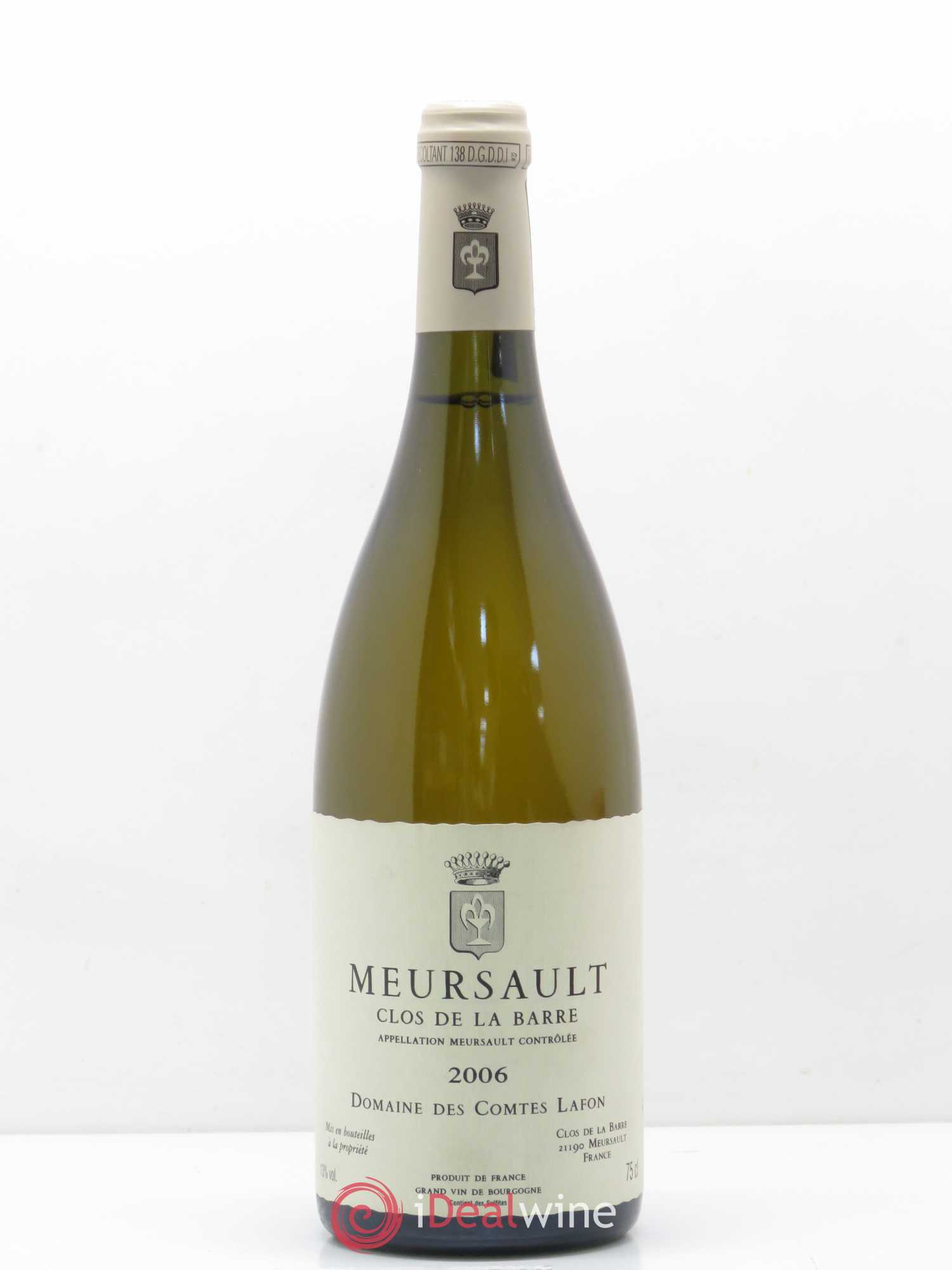 Meursault Clos de la Barre Comtes Lafon (Domaine des) 2006 - Lot de 1 bouteille - 0