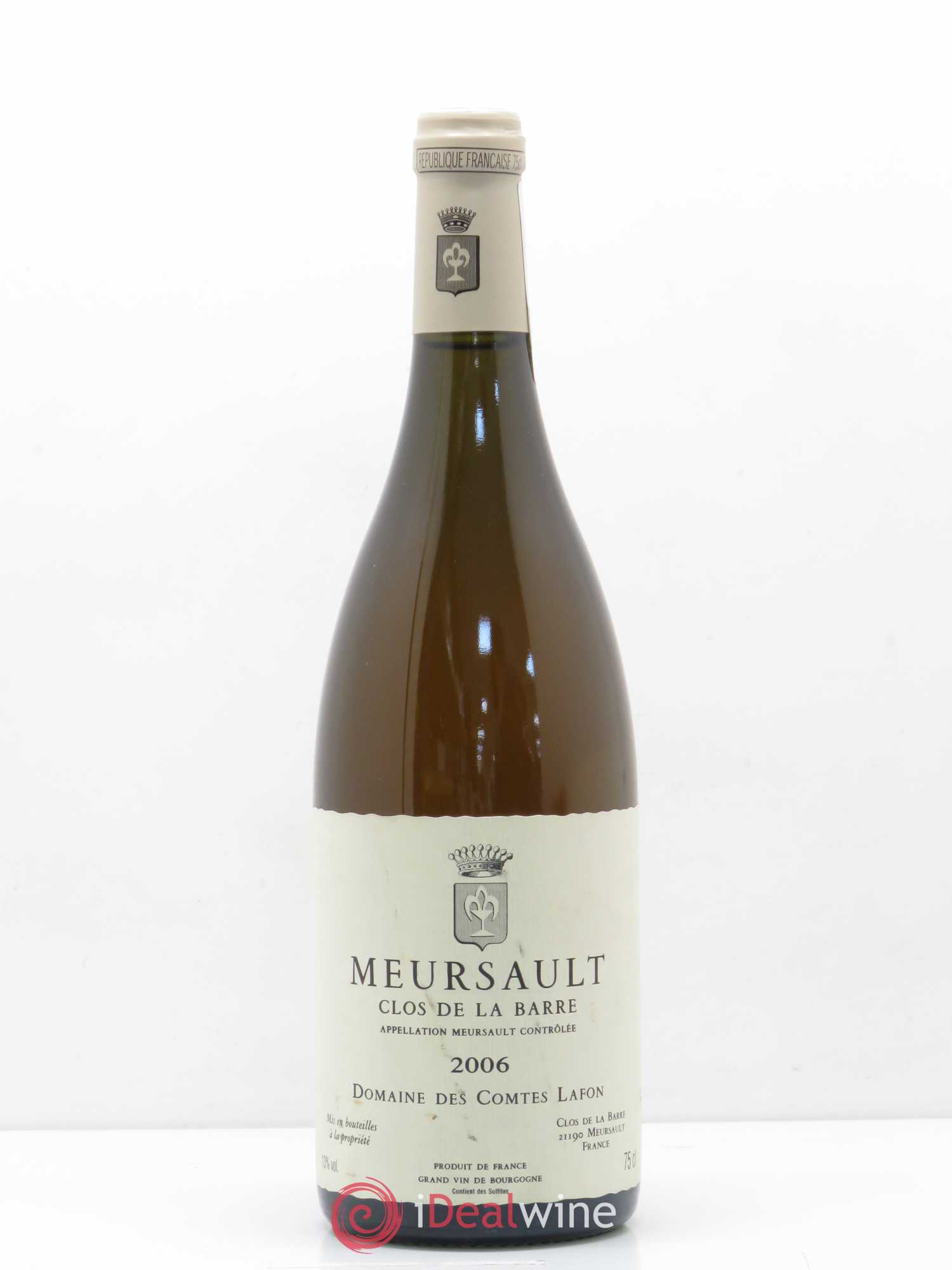 Meursault Clos de la Barre Comtes Lafon (Domaine des) 2006 - Lot de 1 bouteille - 0